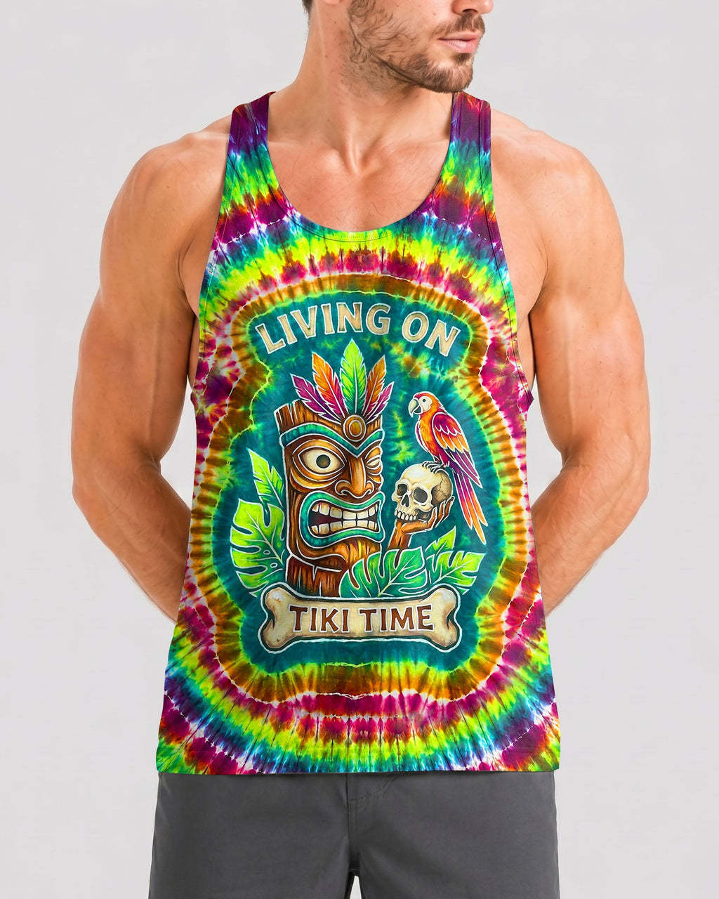 LIVING ON TIKI TIME SWIRL  ALL OVER PRINT - TLNT2706261