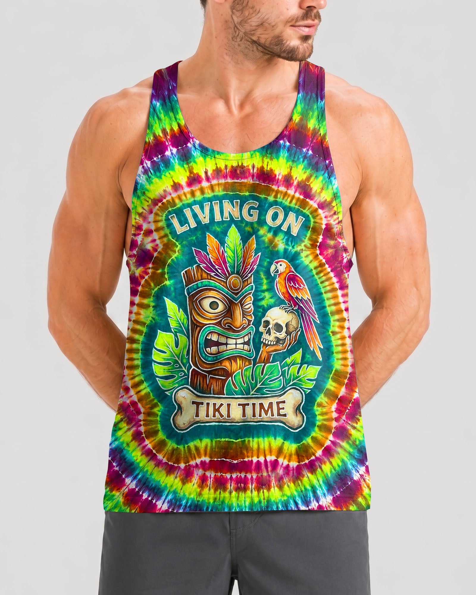 LIVING ON TIKI TIME SWIRL  ALL OVER PRINT - TLNT2706261