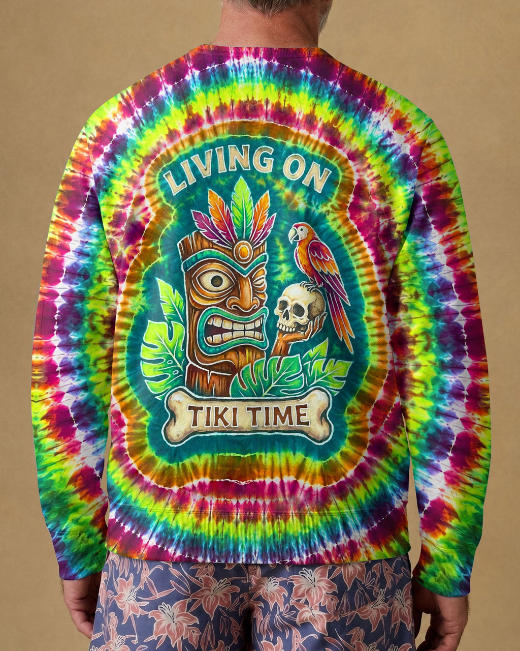LIVING ON TIKI TIME SWIRL  ALL OVER PRINT - TLNT2706261
