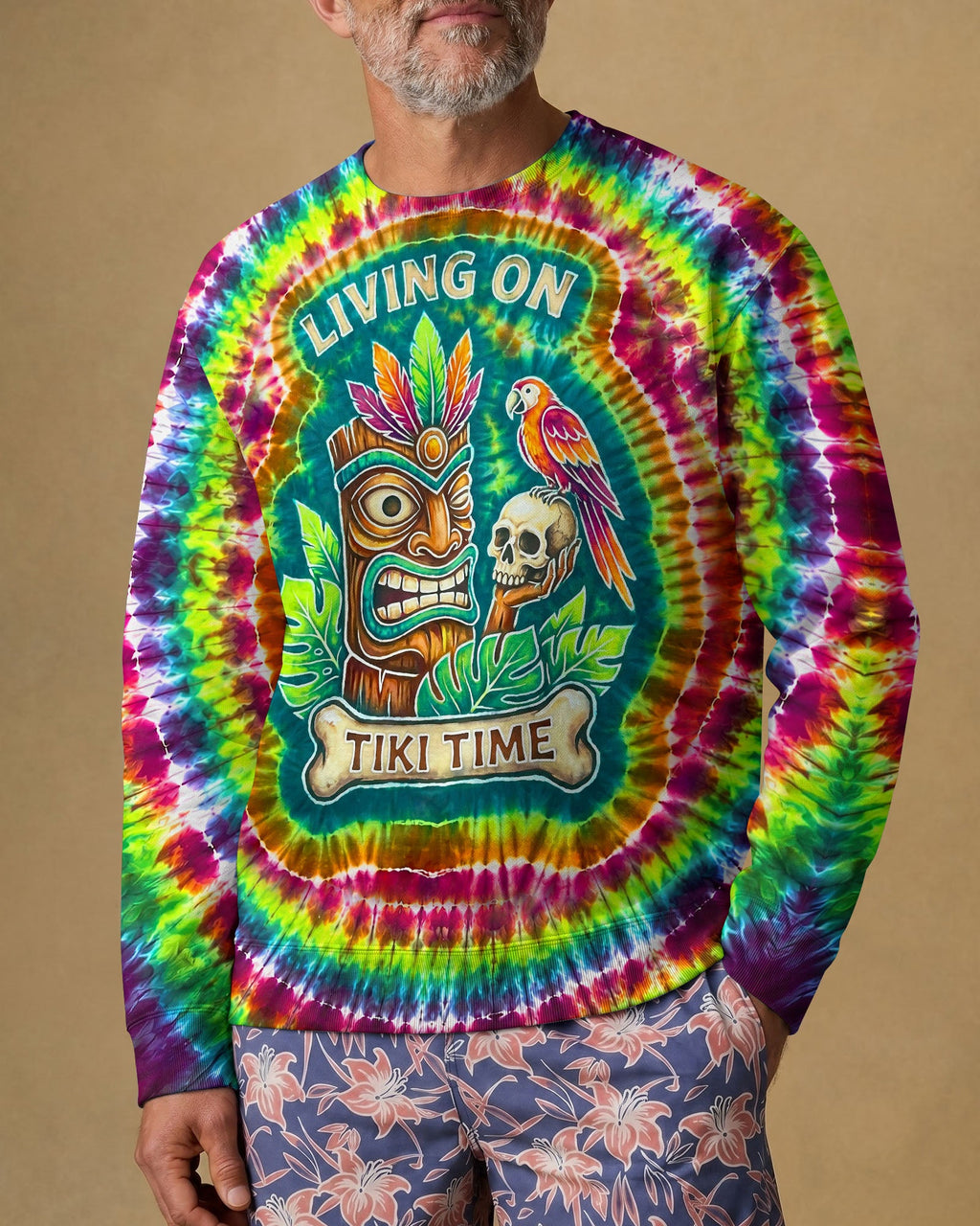 LIVING ON TIKI TIME SWIRL  ALL OVER PRINT - TLNT2706261