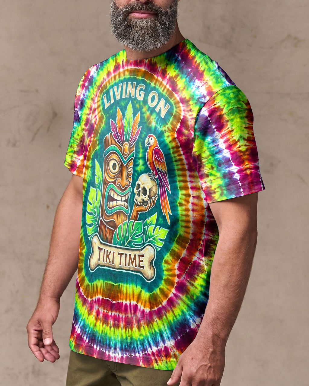 LIVING ON TIKI TIME SWIRL  ALL OVER PRINT - TLNT2706261