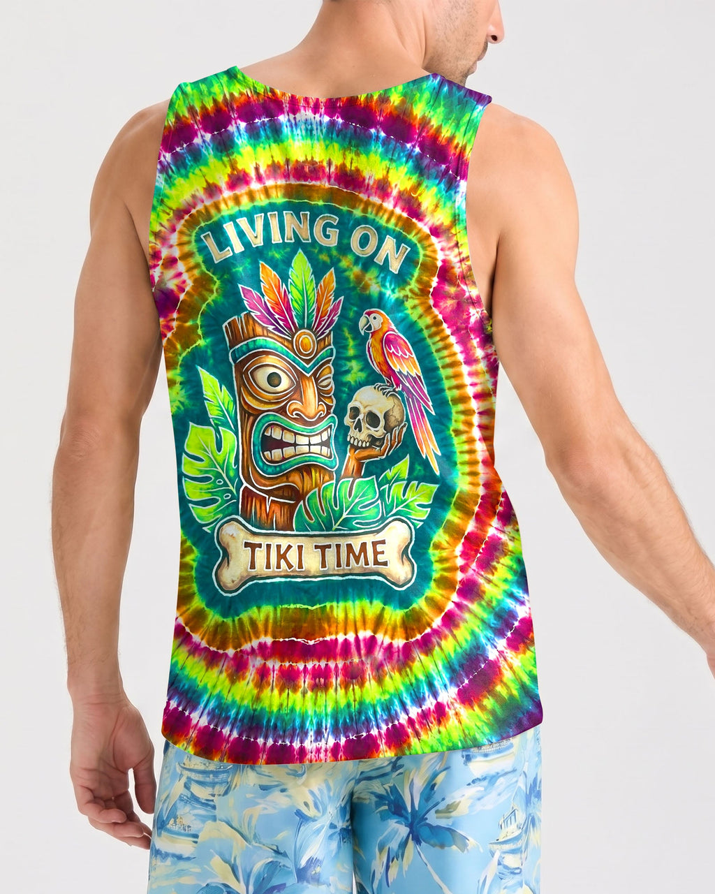 LIVING ON TIKI TIME SWIRL  ALL OVER PRINT - TLNT2706261