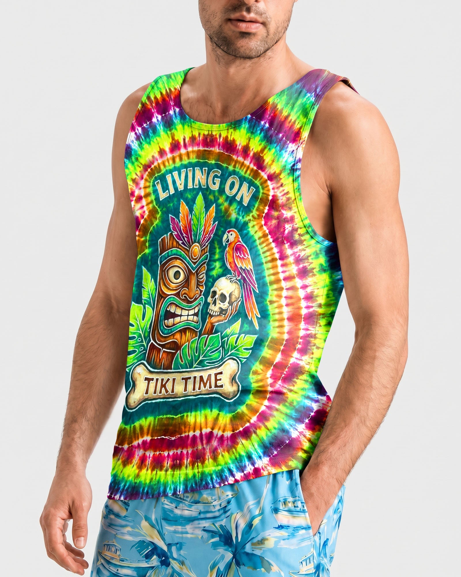 LIVING ON TIKI TIME SWIRL  ALL OVER PRINT - TLNT2706261