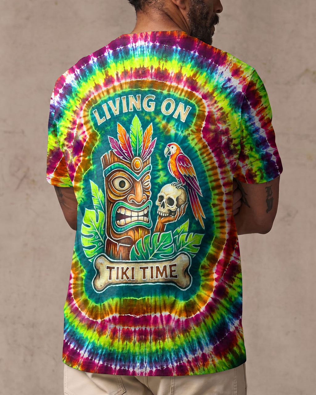 LIVING ON TIKI TIME SWIRL  ALL OVER PRINT - TLNT2706261