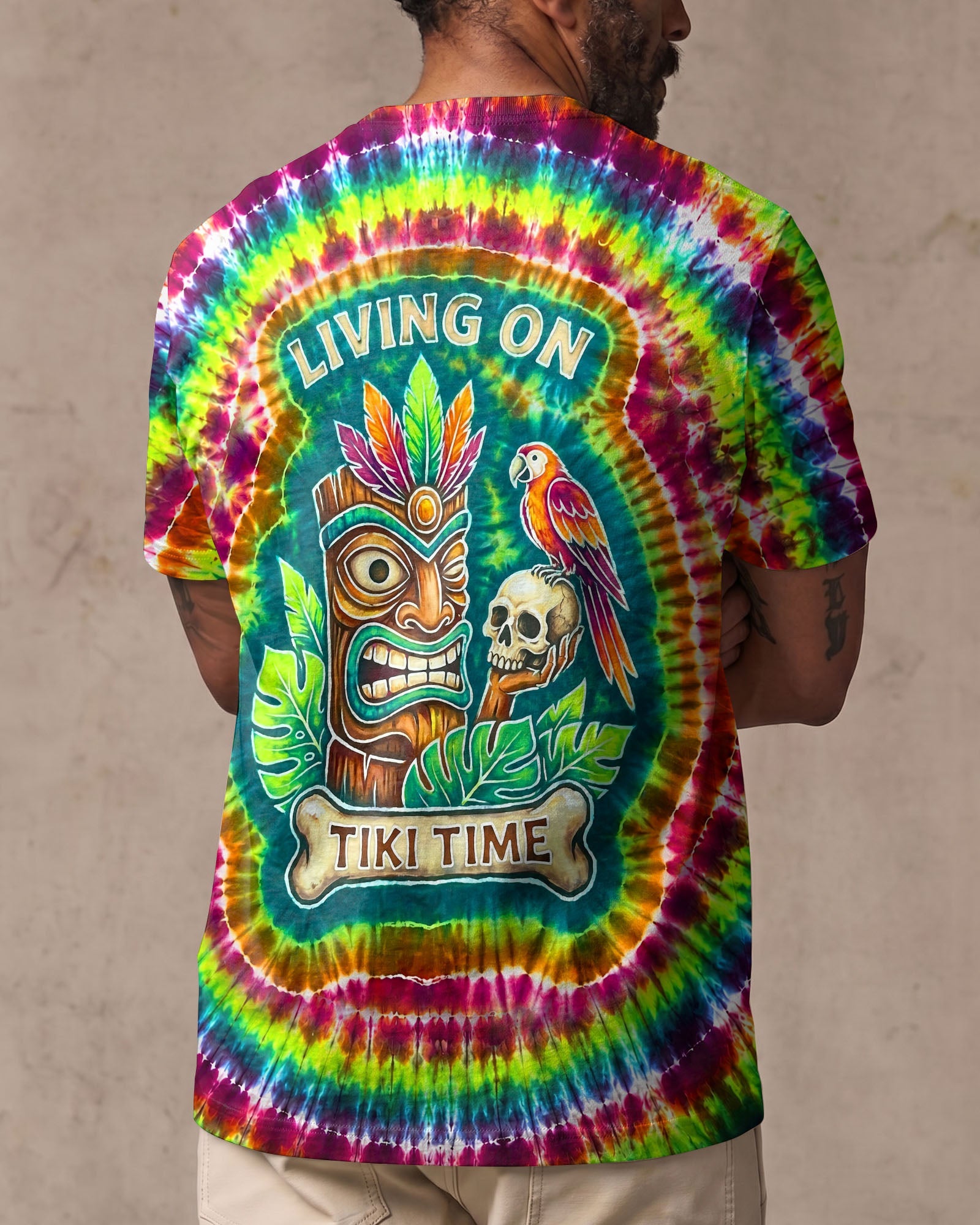 LIVING ON TIKI TIME SWIRL  ALL OVER PRINT - TLNT2706261