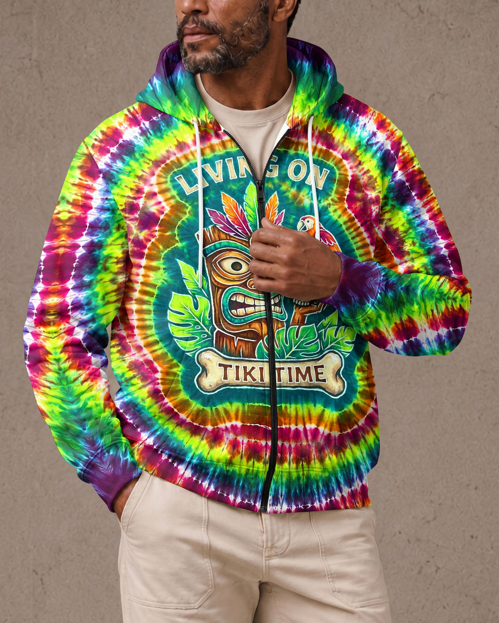 LIVING ON TIKI TIME SWIRL  ALL OVER PRINT - TLNT2706261