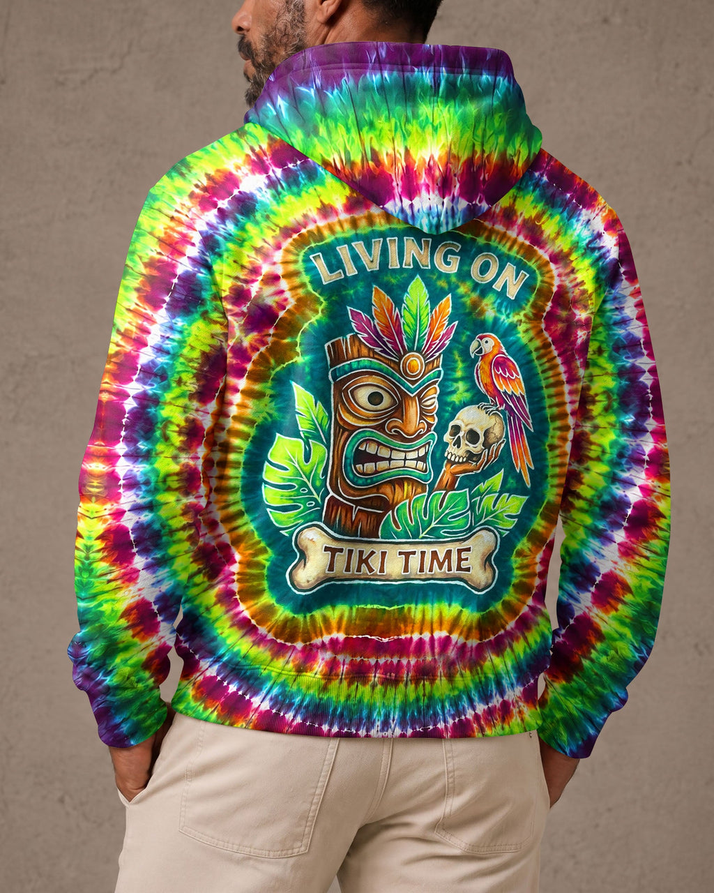 LIVING ON TIKI TIME SWIRL  ALL OVER PRINT - TLNT2706261