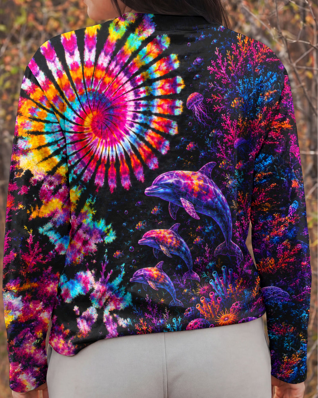 NEON OCEAN WONDERLAND DOLPHIN ALL OVER PRINT - TLTW0206262
