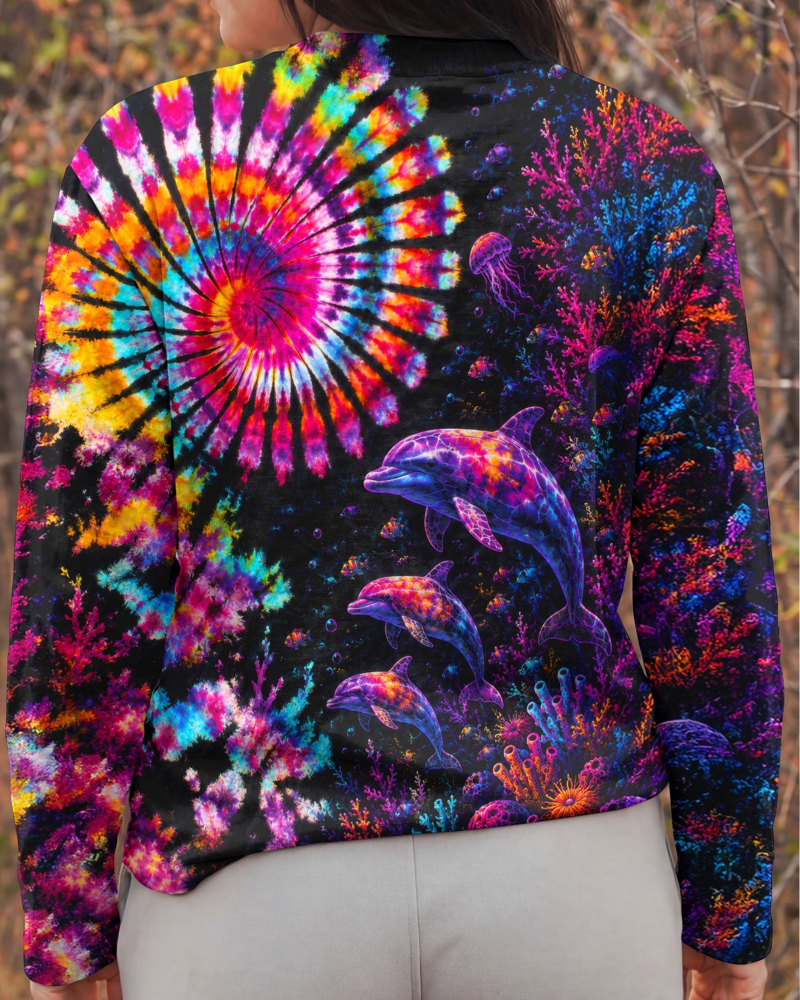 NEON OCEAN WONDERLAND DOLPHIN ALL OVER PRINT - TLTW0206262