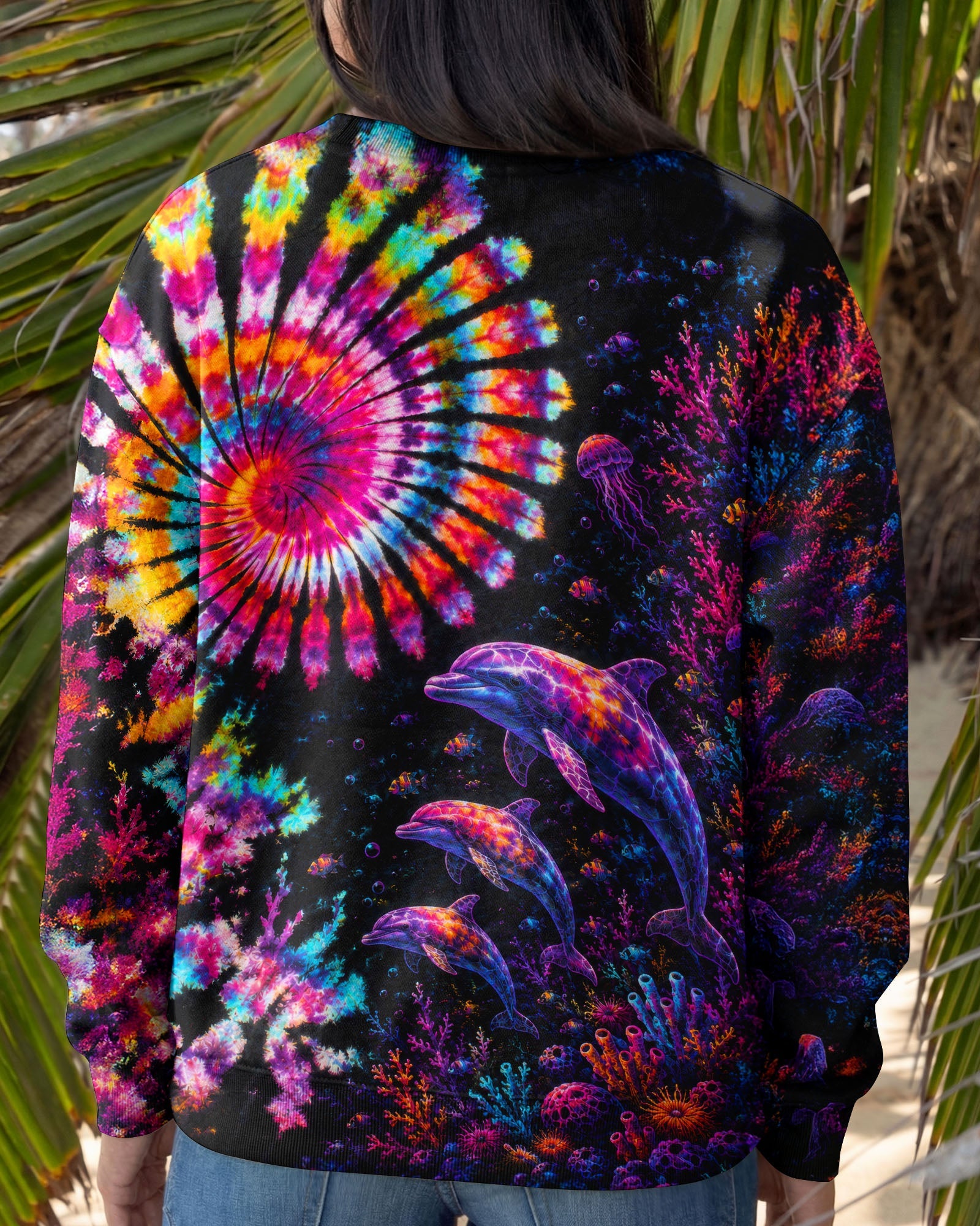 NEON OCEAN WONDERLAND DOLPHIN ALL OVER PRINT - TLTW0206262