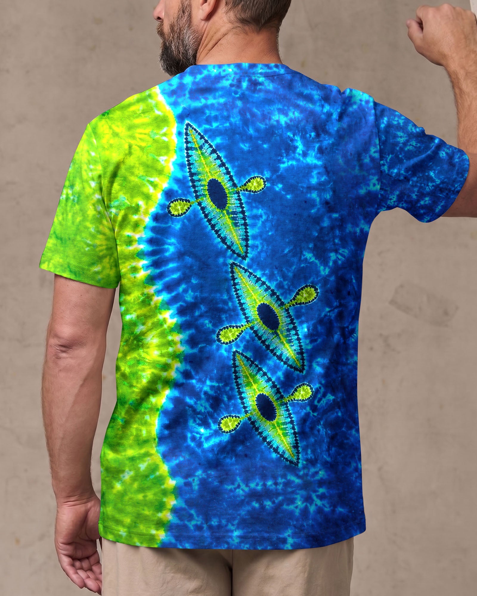 THREE  KAYAKS  BURST ALL OVER PRINT - TLTW0207265