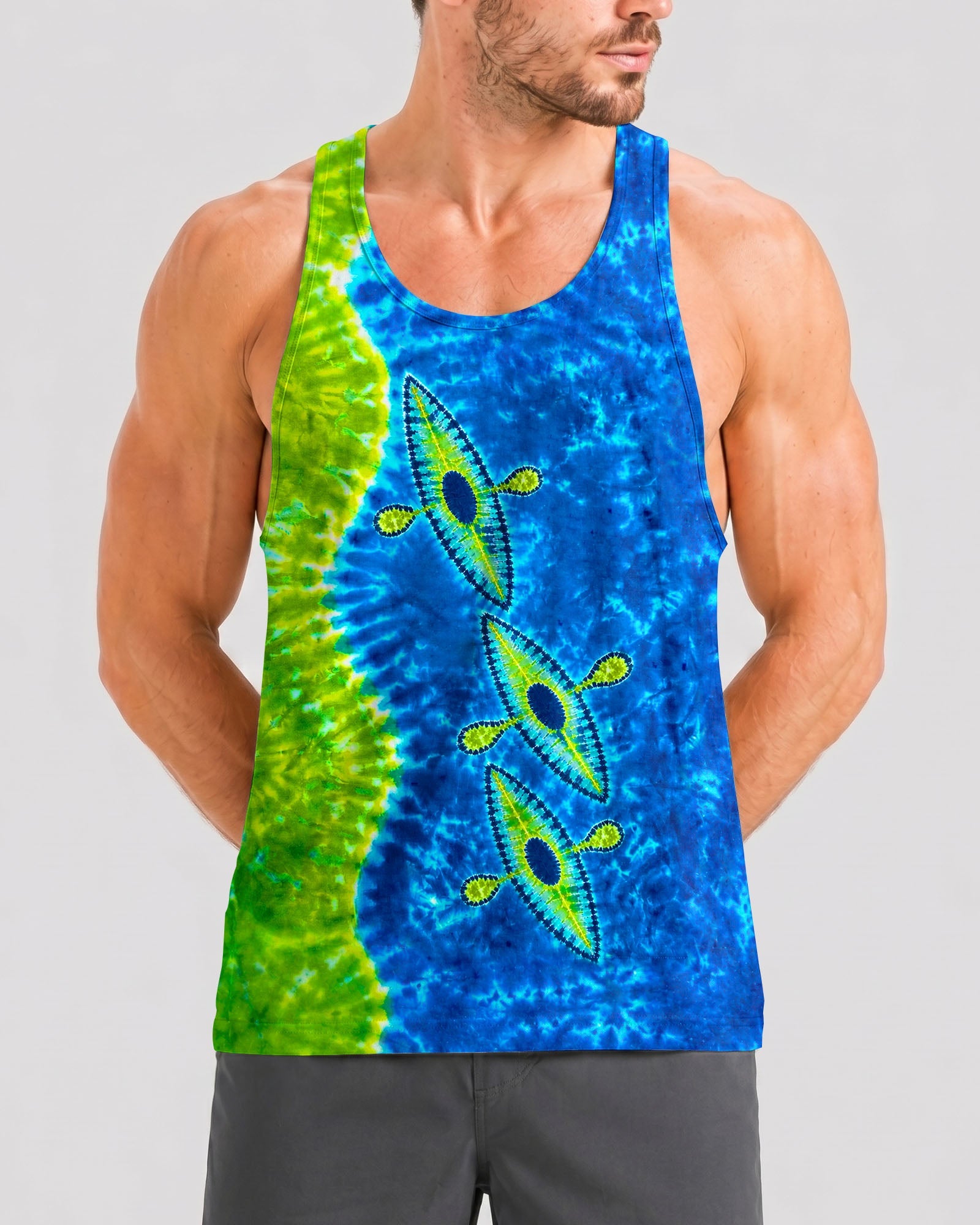 THREE  KAYAKS  BURST ALL OVER PRINT - TLTW0207265