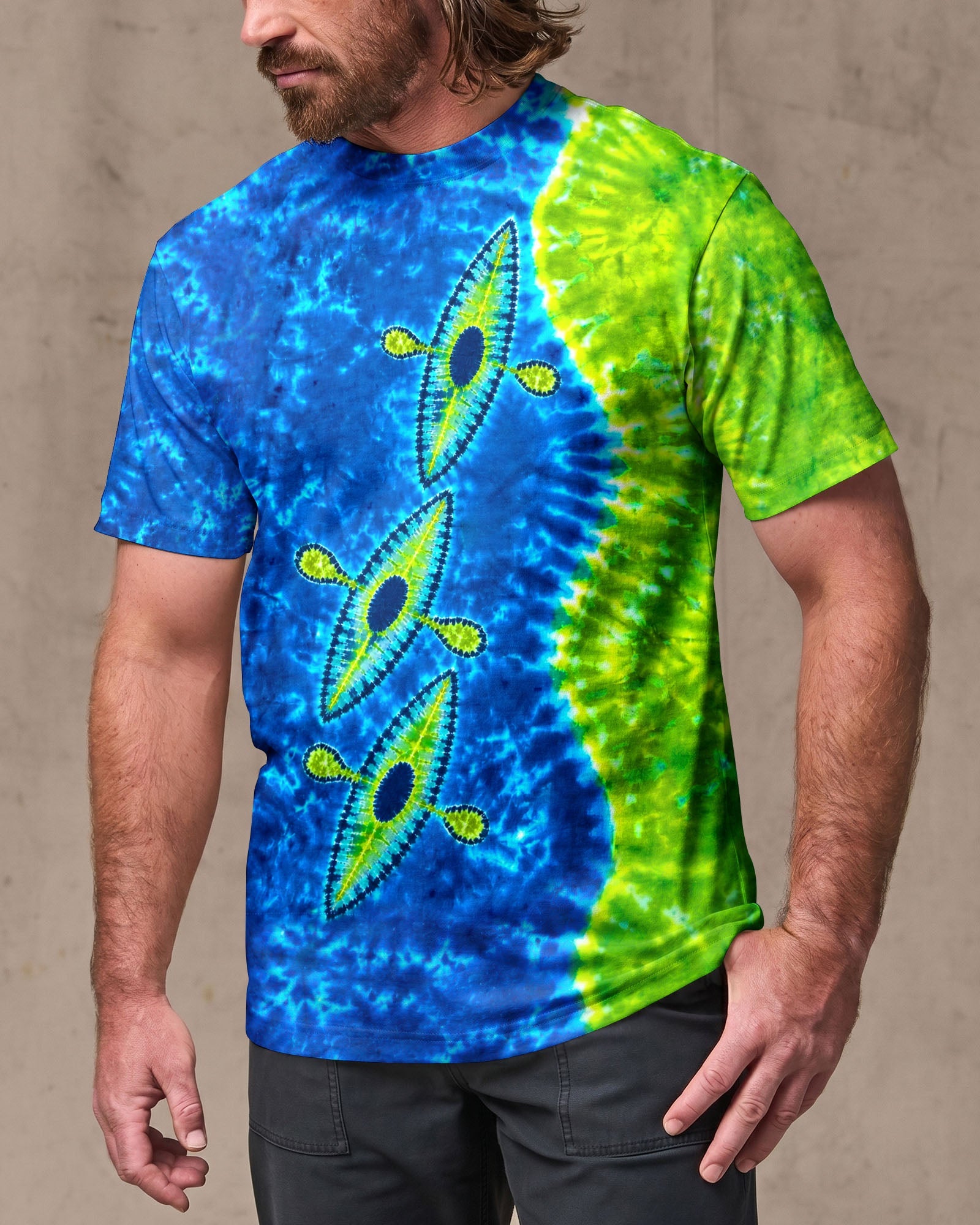 THREE  KAYAKS  BURST ALL OVER PRINT - TLTW0207265