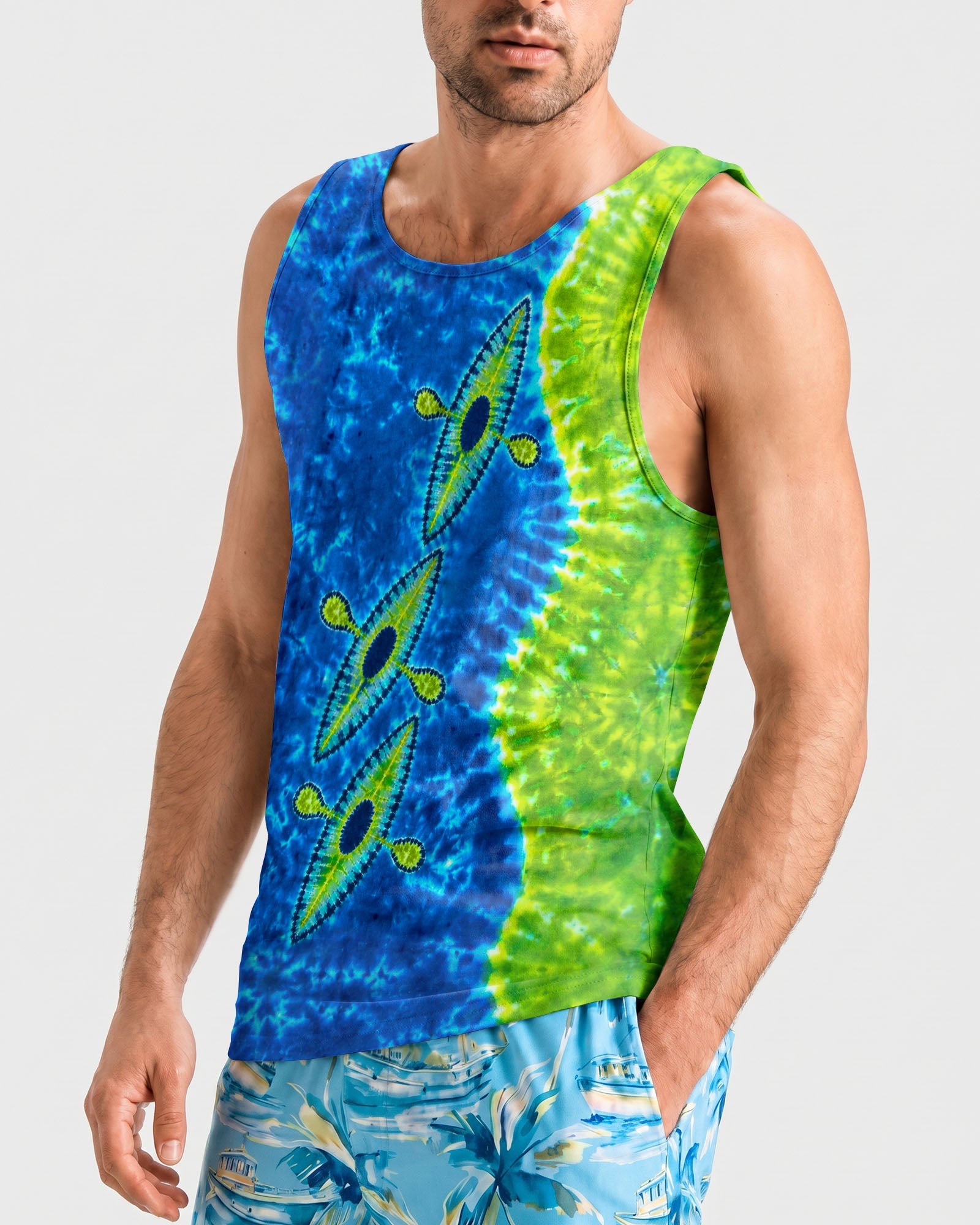 THREE  KAYAKS  BURST ALL OVER PRINT - TLTW0207265