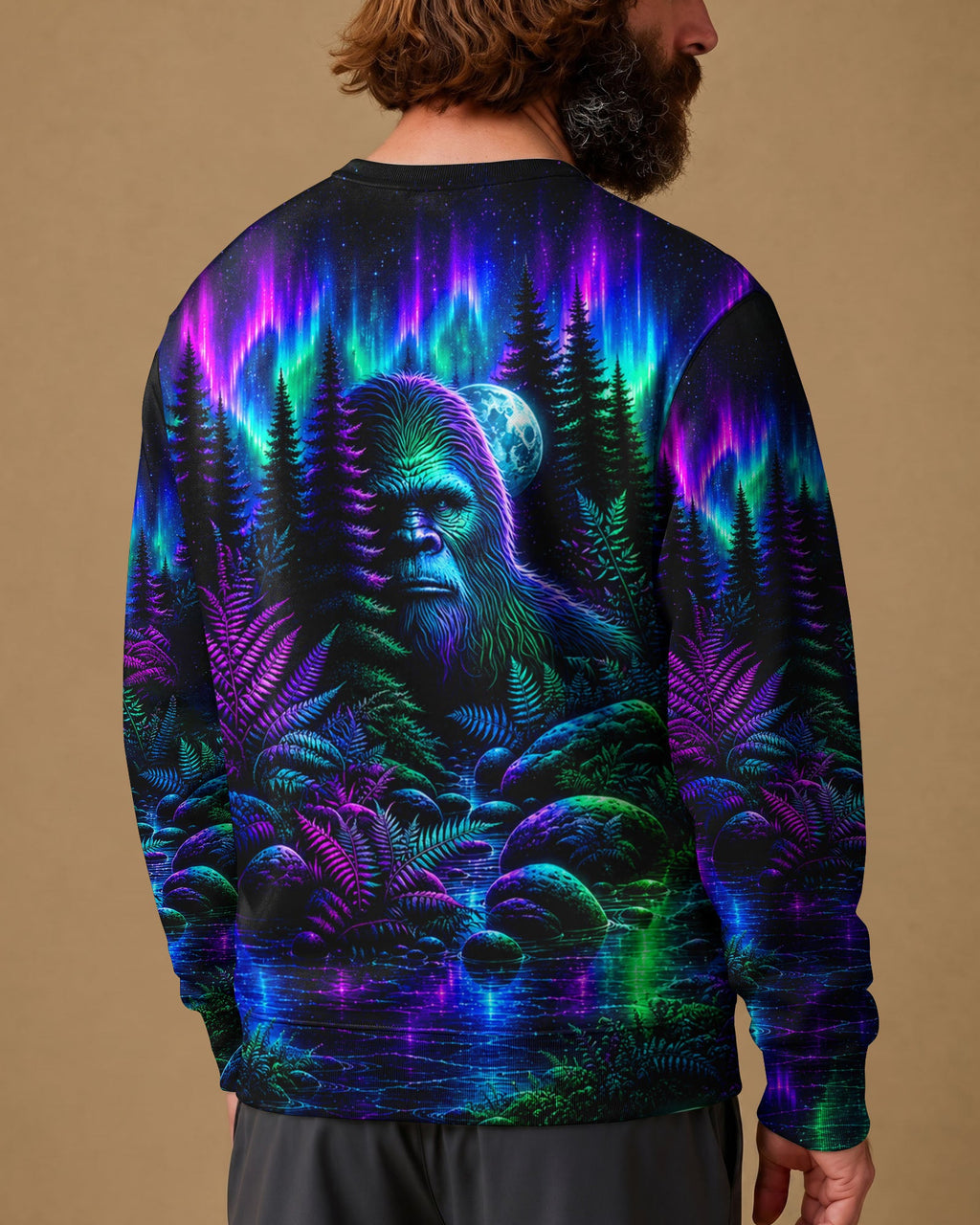 BIGFOOT UNDER THE AURORA SKY ALL OVER PRINT  - TLTW0607265