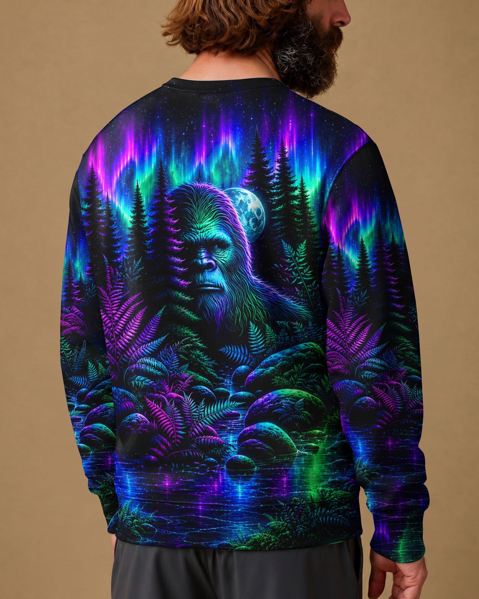 BIGFOOT UNDER THE AURORA SKY ALL OVER PRINT  - TLTW0607265