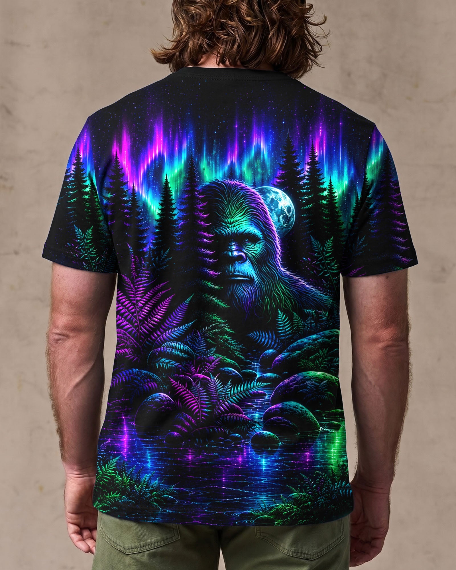 BIGFOOT UNDER THE AURORA SKY ALL OVER PRINT  - TLTW0607265