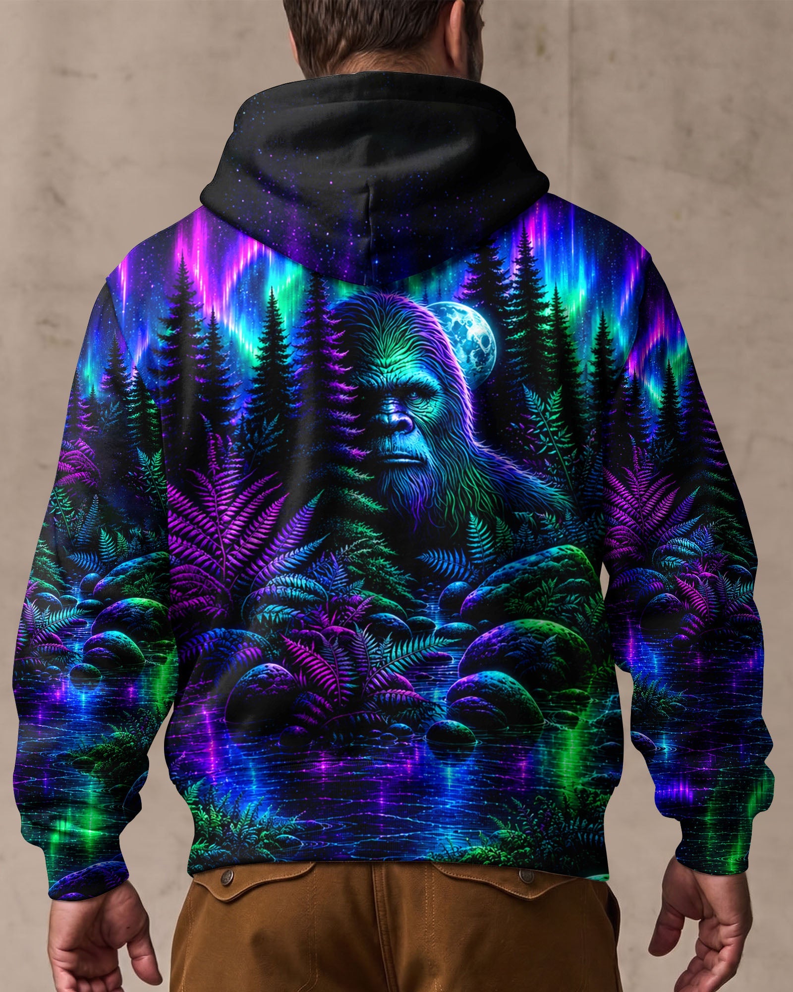 BIGFOOT UNDER THE AURORA SKY ALL OVER PRINT  - TLTW0607265
