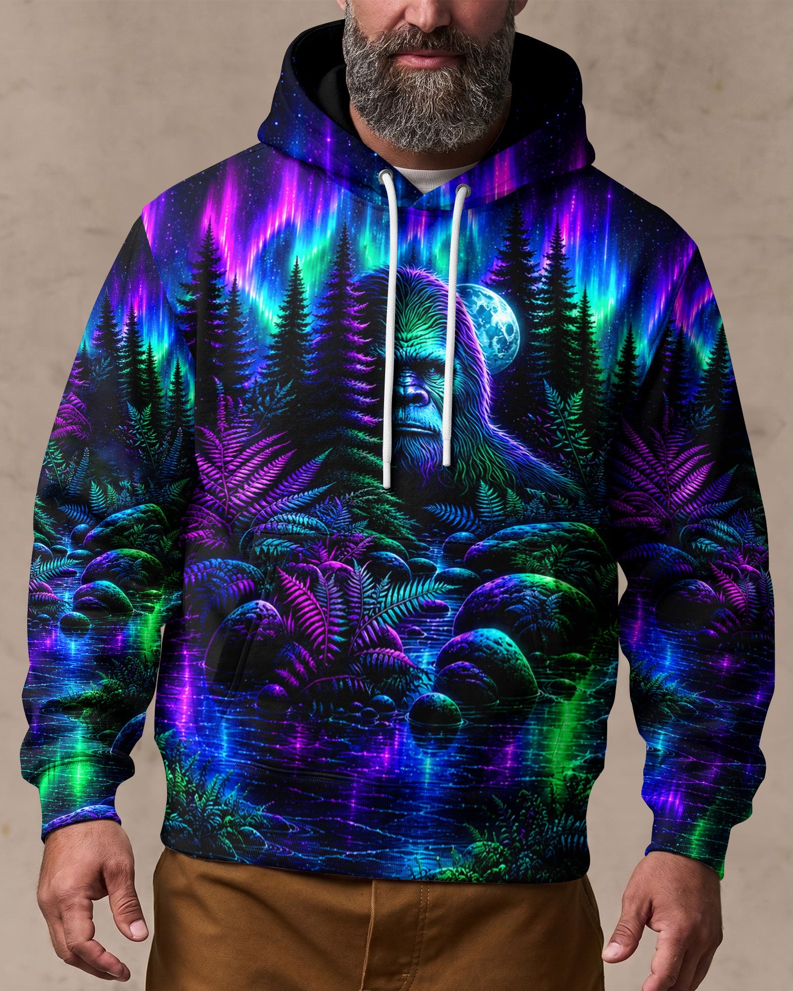 BIGFOOT UNDER THE AURORA SKY ALL OVER PRINT  - TLTW0607265