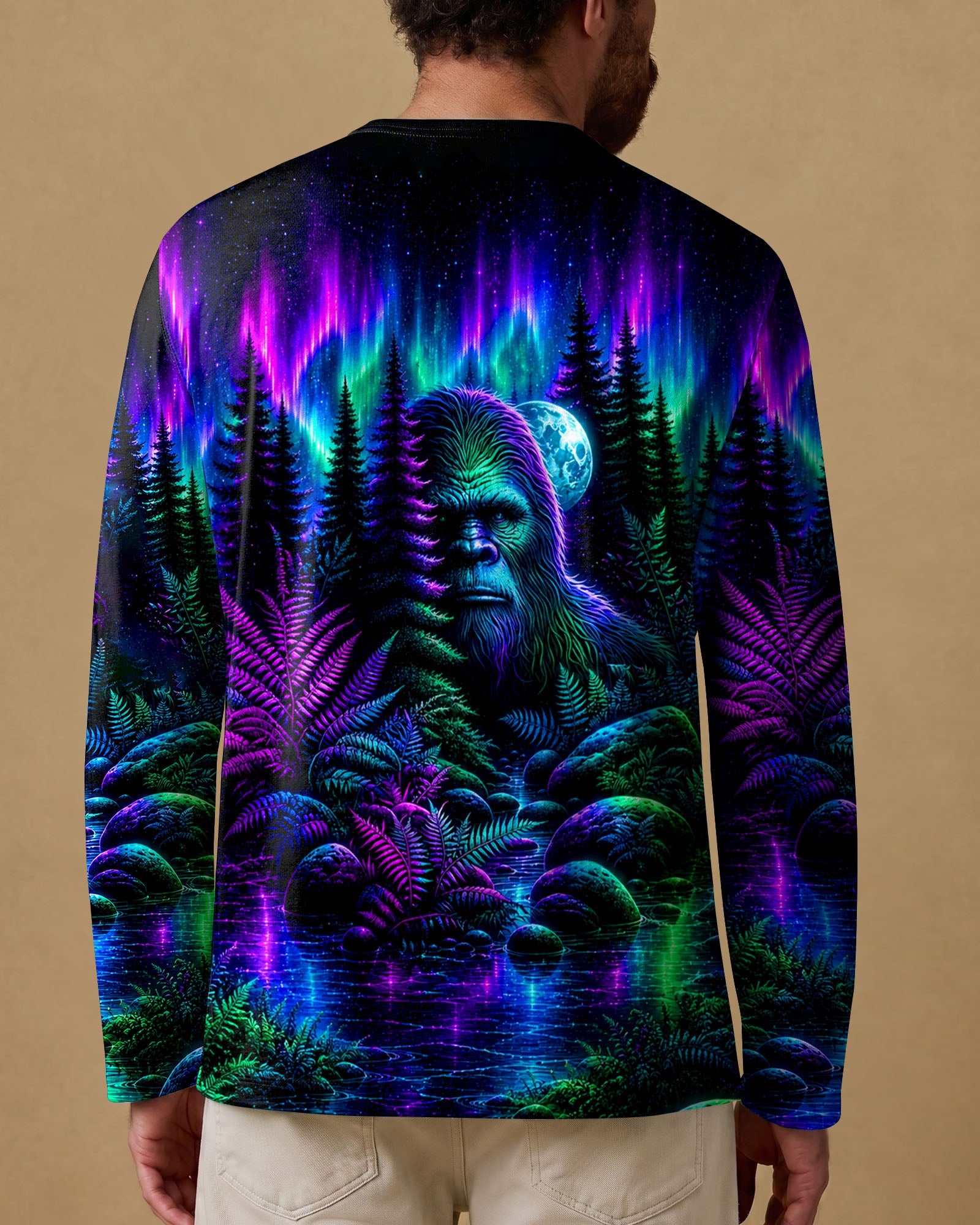 BIGFOOT UNDER THE AURORA SKY ALL OVER PRINT  - TLTW0607265