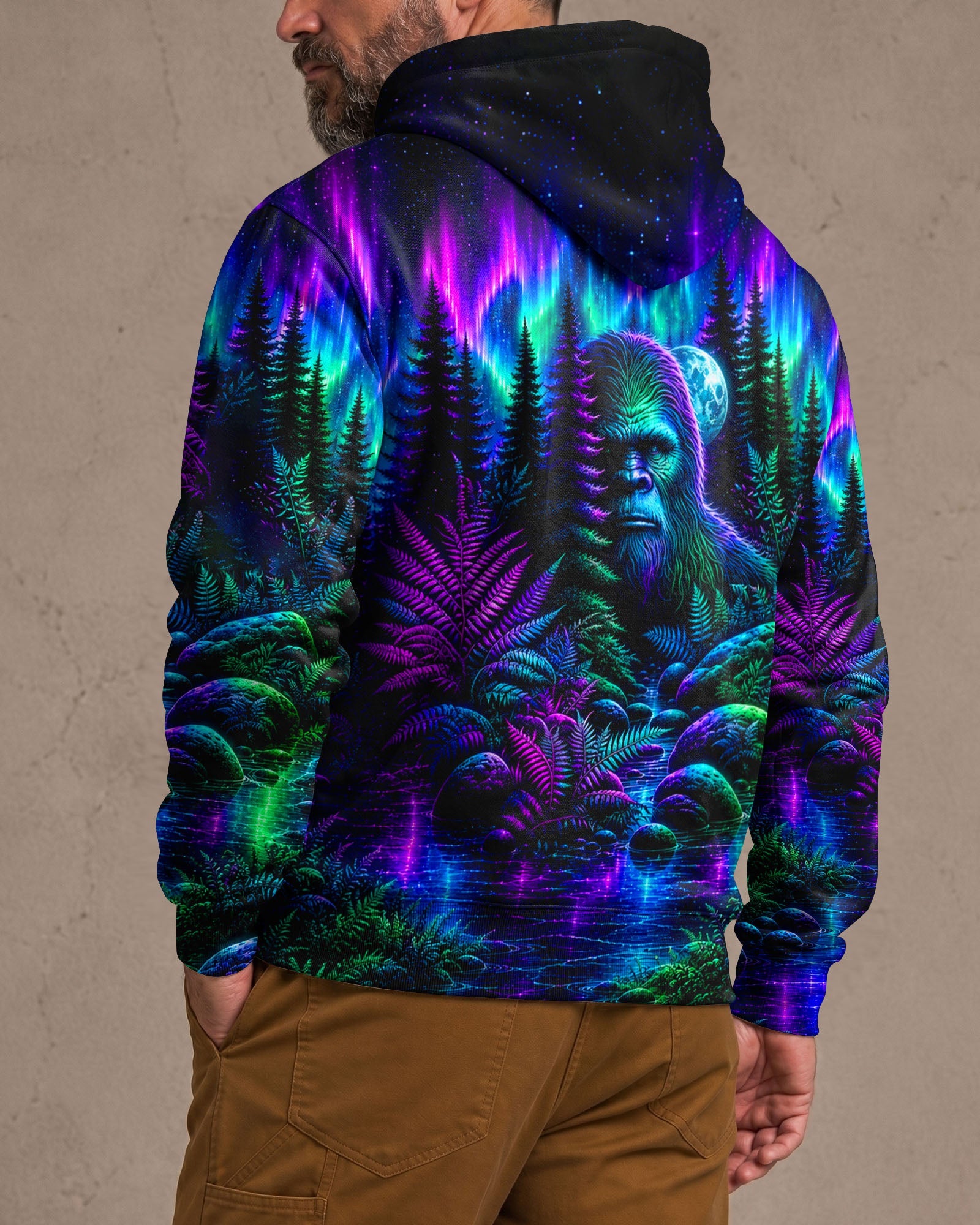 BIGFOOT UNDER THE AURORA SKY ALL OVER PRINT  - TLTW0607265