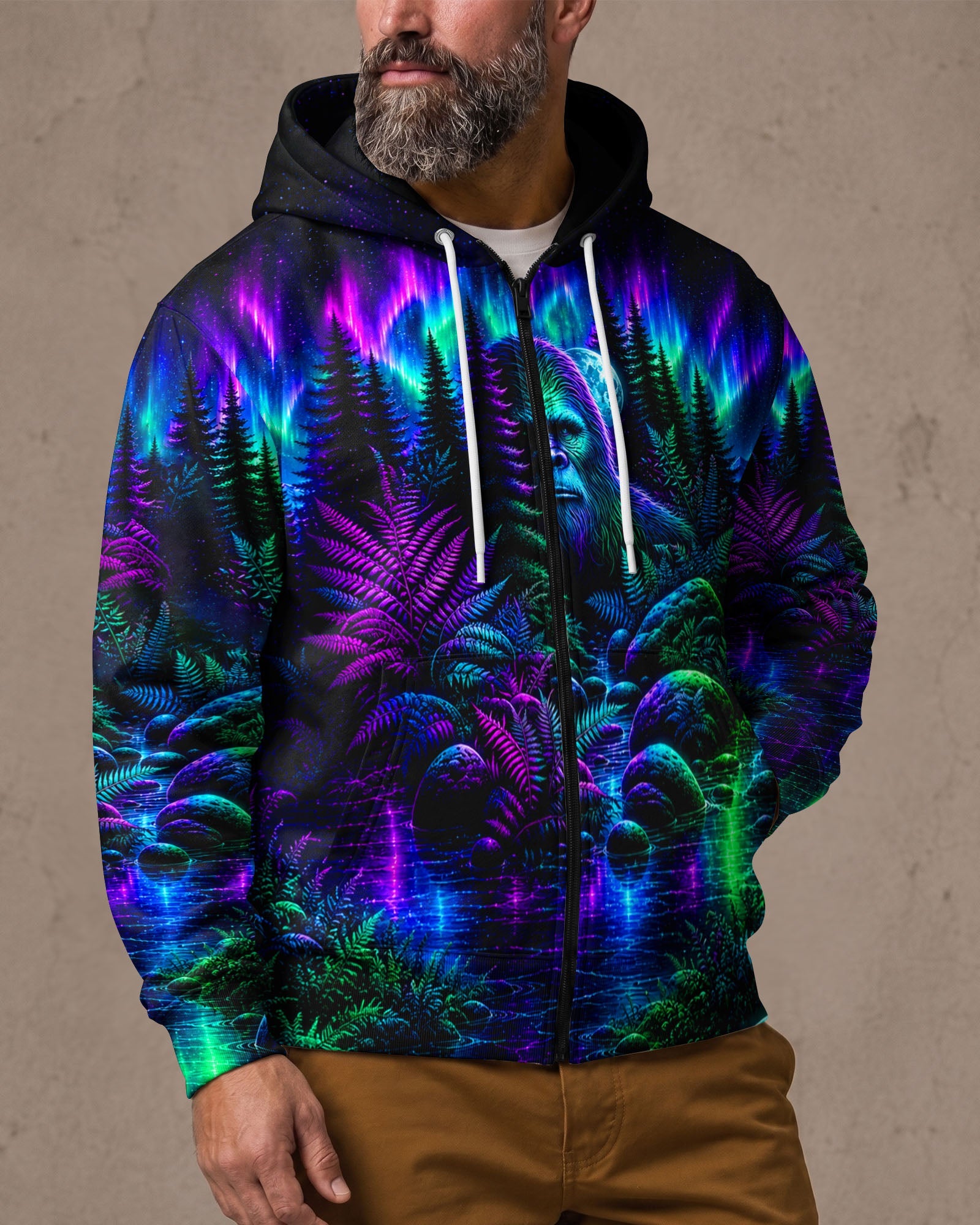 BIGFOOT UNDER THE AURORA SKY ALL OVER PRINT  - TLTW0607265