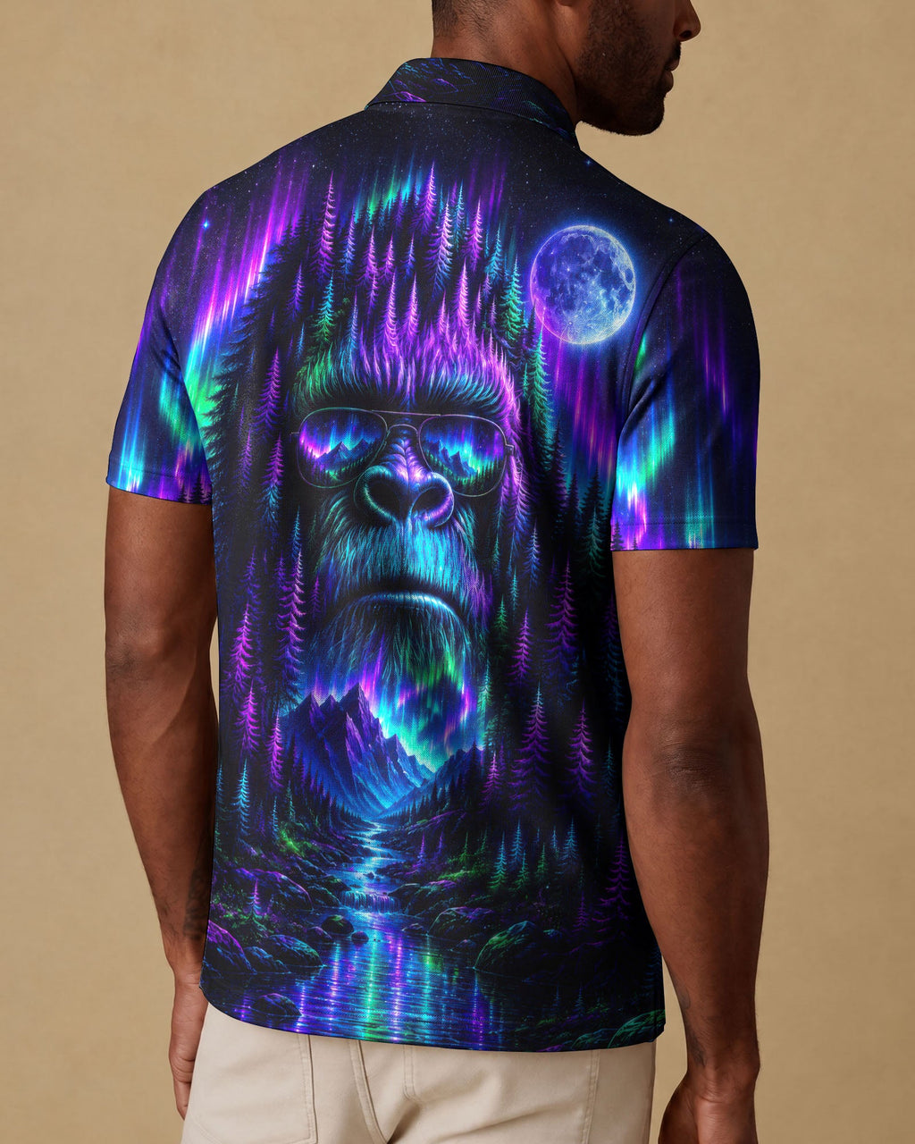 BIGFOOT WILDERNESS MOONLIT AURORA ALL OVER PRINT  - TLTW0807263