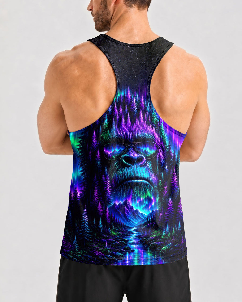 BIGFOOT WILDERNESS MOONLIT AURORA ALL OVER PRINT  - TLTW0807263