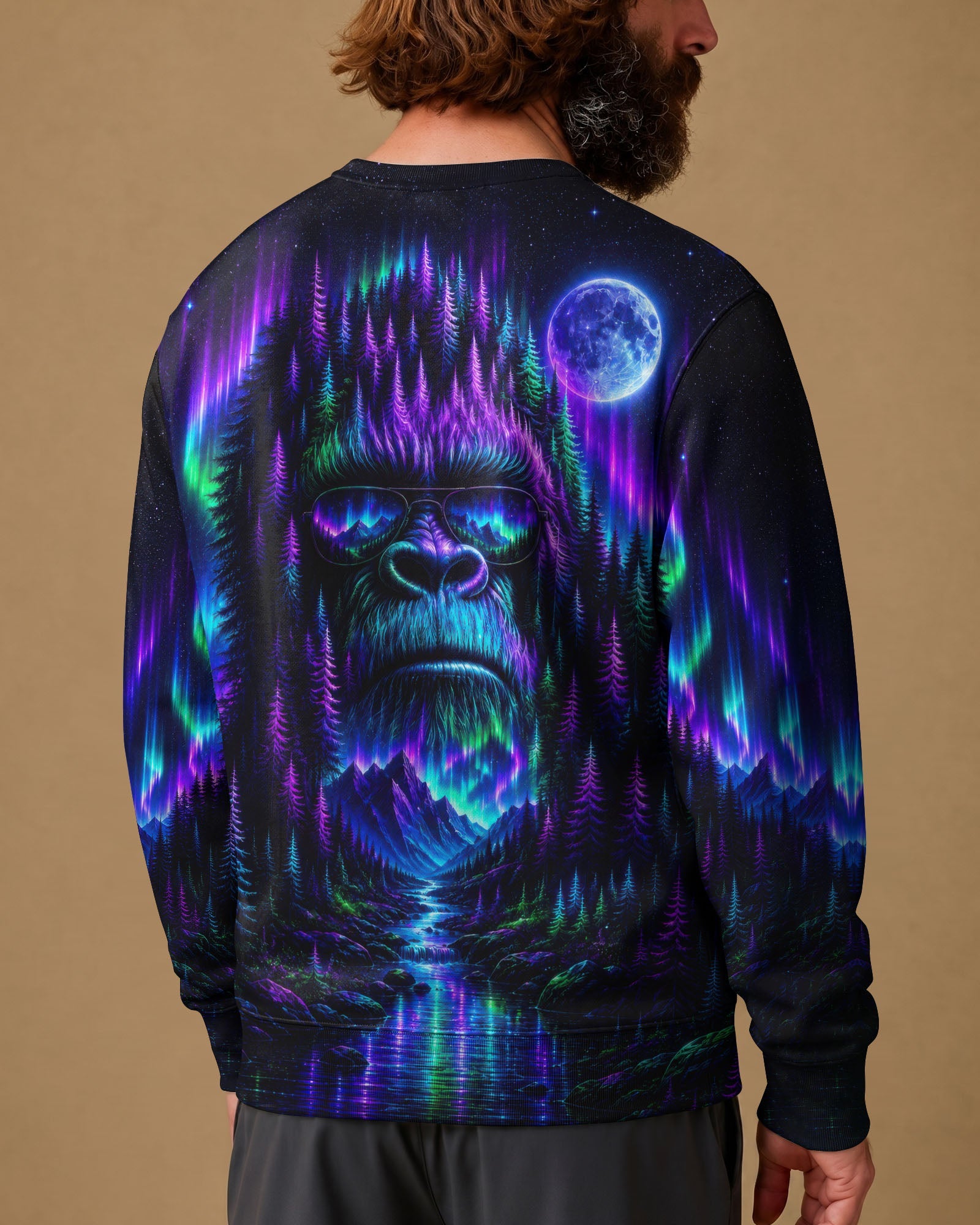 BIGFOOT WILDERNESS MOONLIT AURORA ALL OVER PRINT  - TLTW0807263