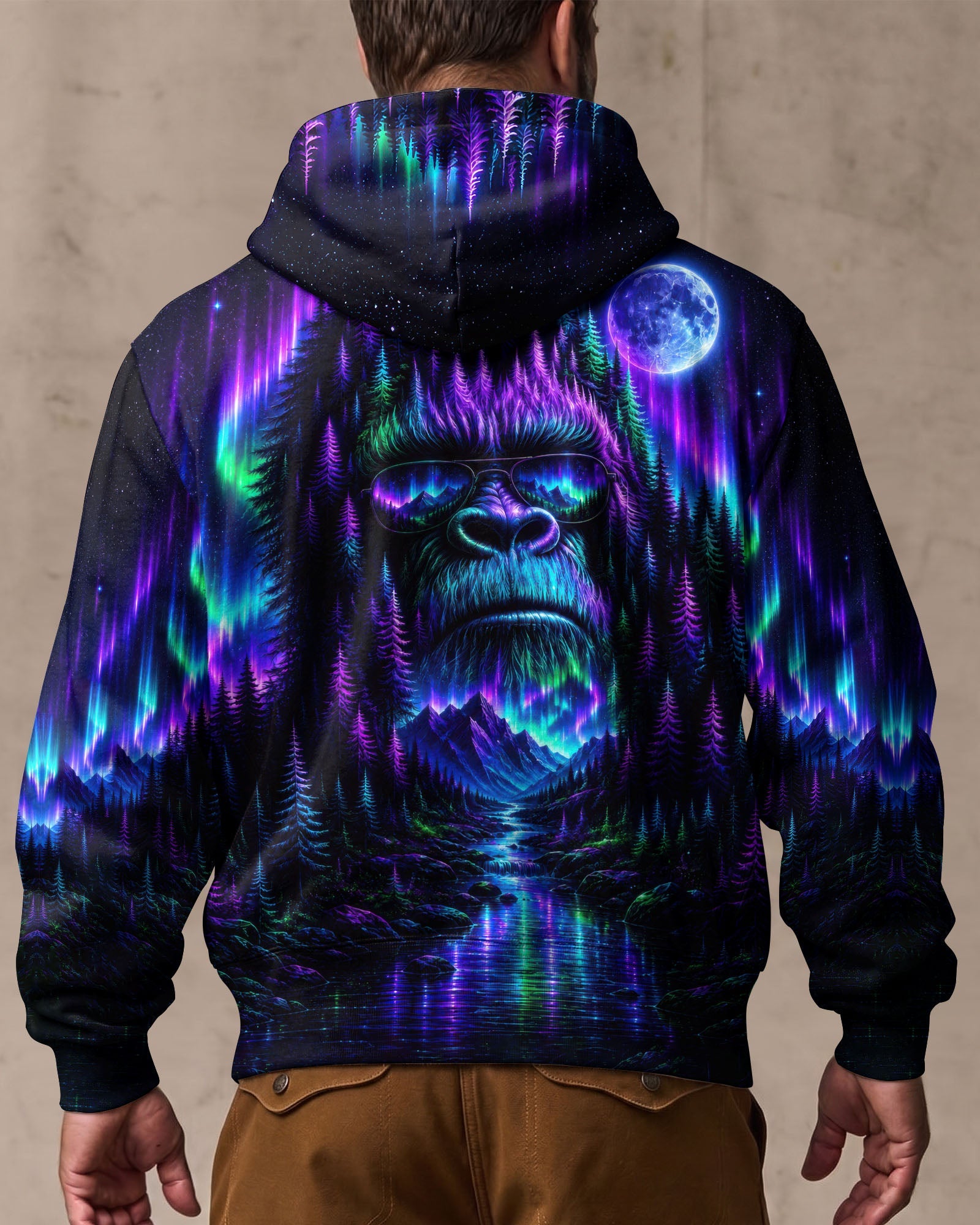 BIGFOOT WILDERNESS MOONLIT AURORA ALL OVER PRINT  - TLTW0807263