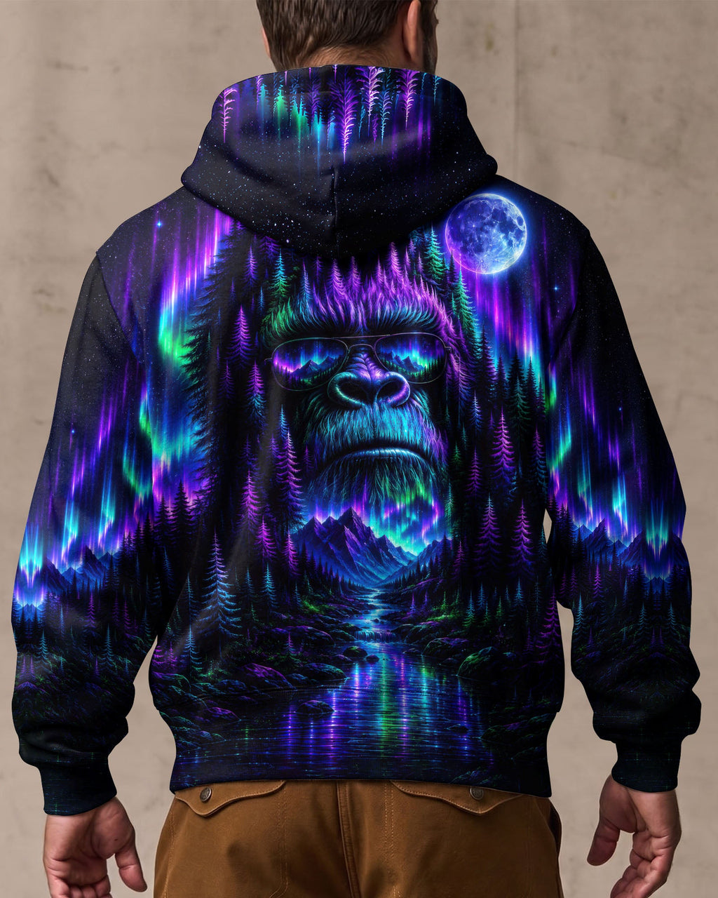 BIGFOOT WILDERNESS MOONLIT AURORA ALL OVER PRINT  - TLTW0807263
