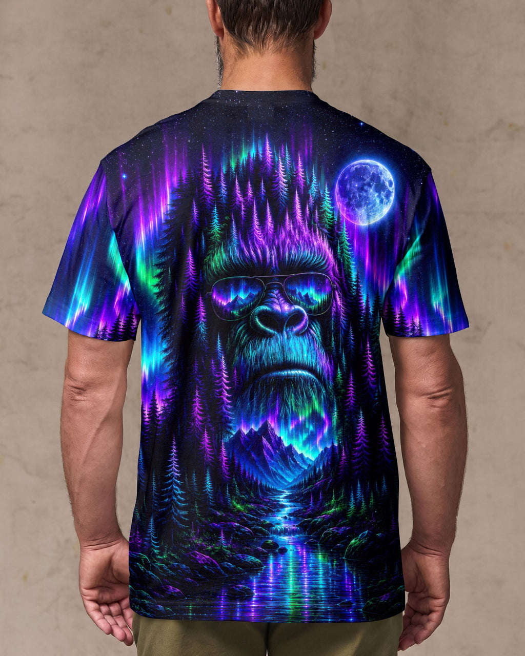 BIGFOOT WILDERNESS MOONLIT AURORA ALL OVER PRINT  - TLTW0807263