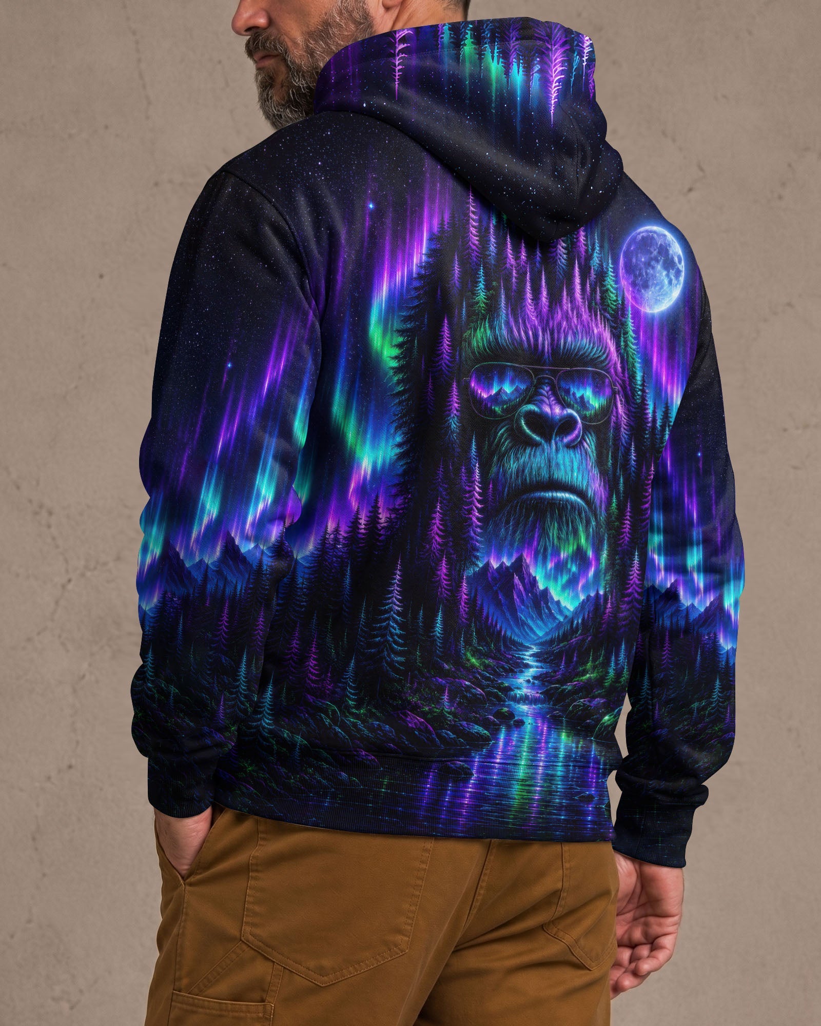 BIGFOOT WILDERNESS MOONLIT AURORA ALL OVER PRINT  - TLTW0807263