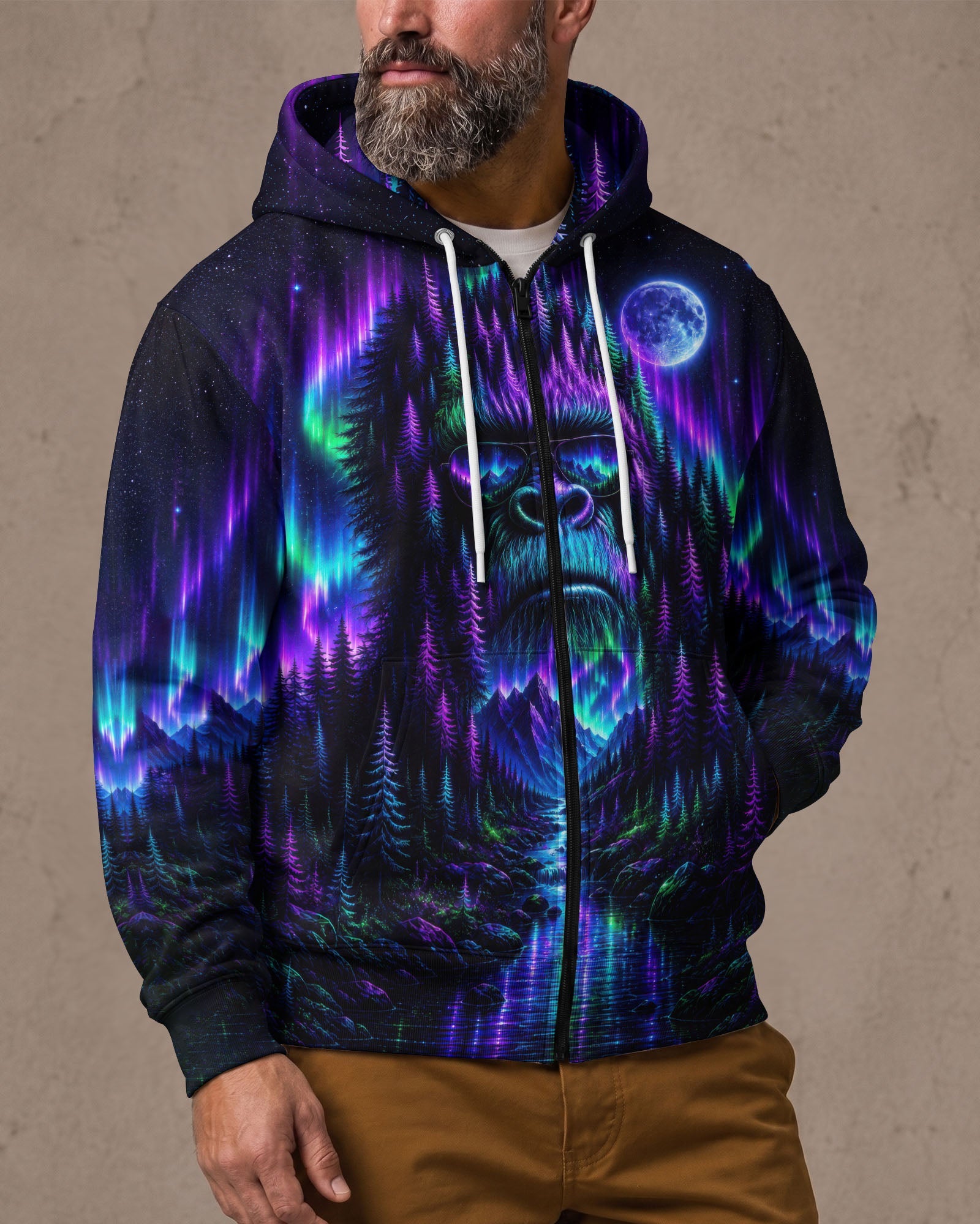 BIGFOOT WILDERNESS MOONLIT AURORA ALL OVER PRINT  - TLTW0807263