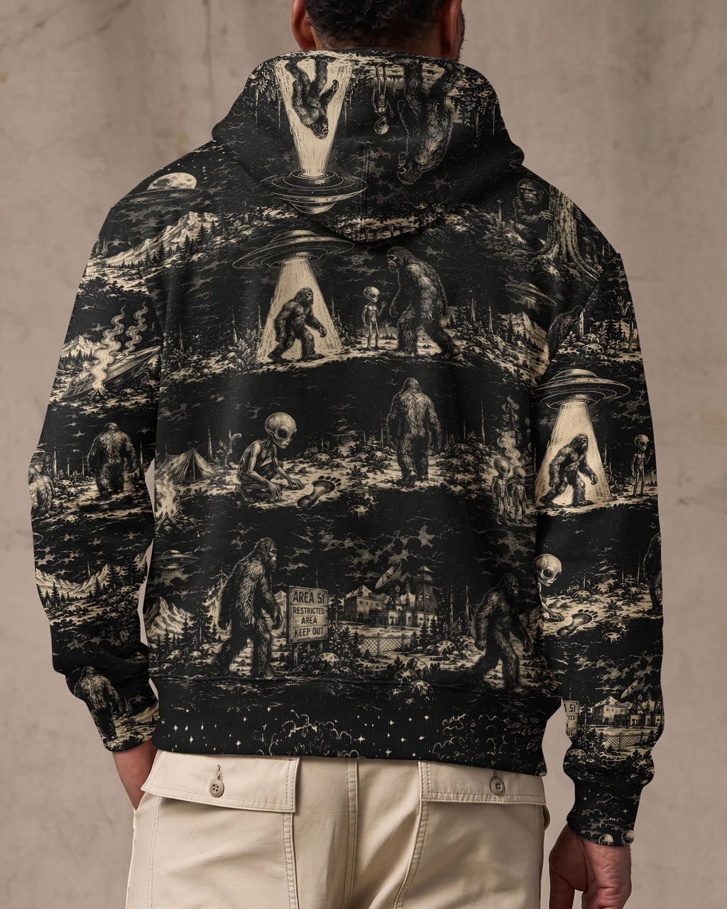 BIGFOOT ALIEN ALL OVER PRINT  - TLTW1306264
