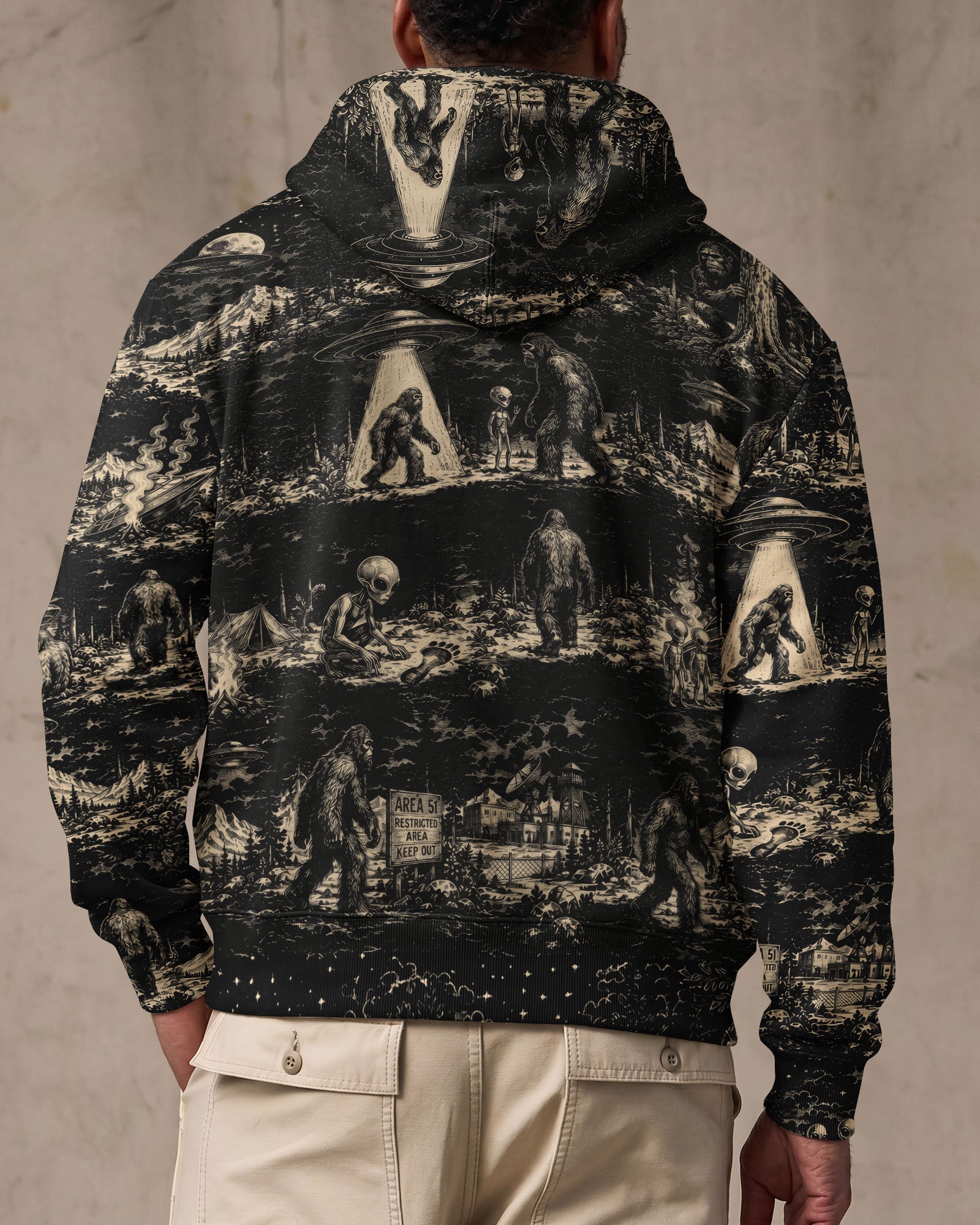 BIGFOOT ALIEN ALL OVER PRINT  - TLTW1306264