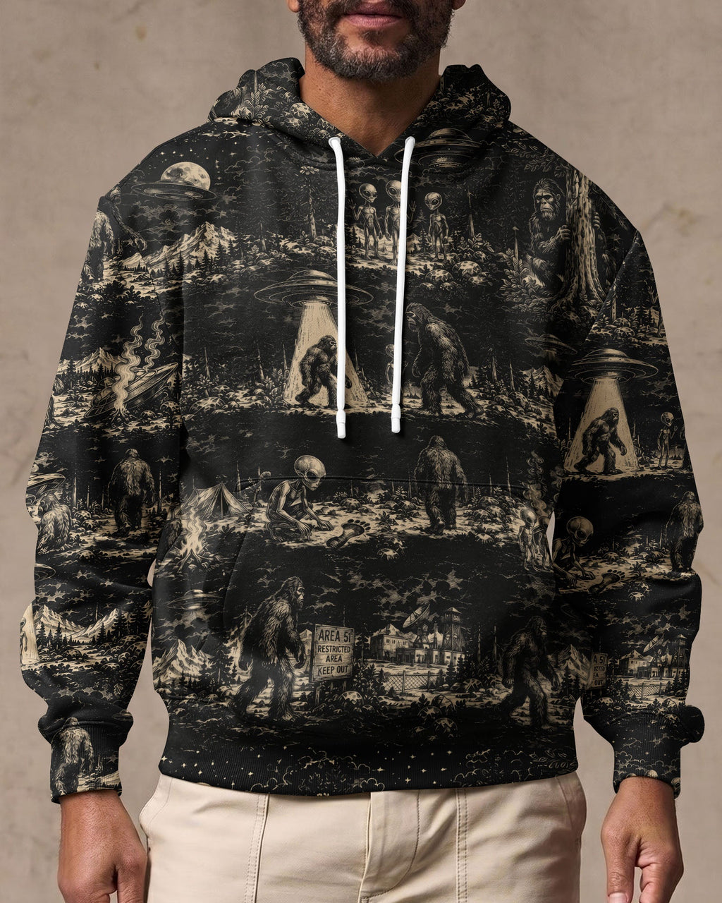 BIGFOOT ALIEN ALL OVER PRINT  - TLTW1306264