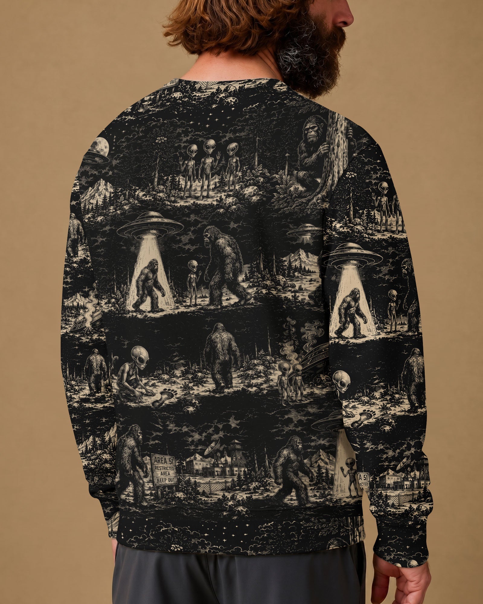 BIGFOOT ALIEN ALL OVER PRINT  - TLTW1306264
