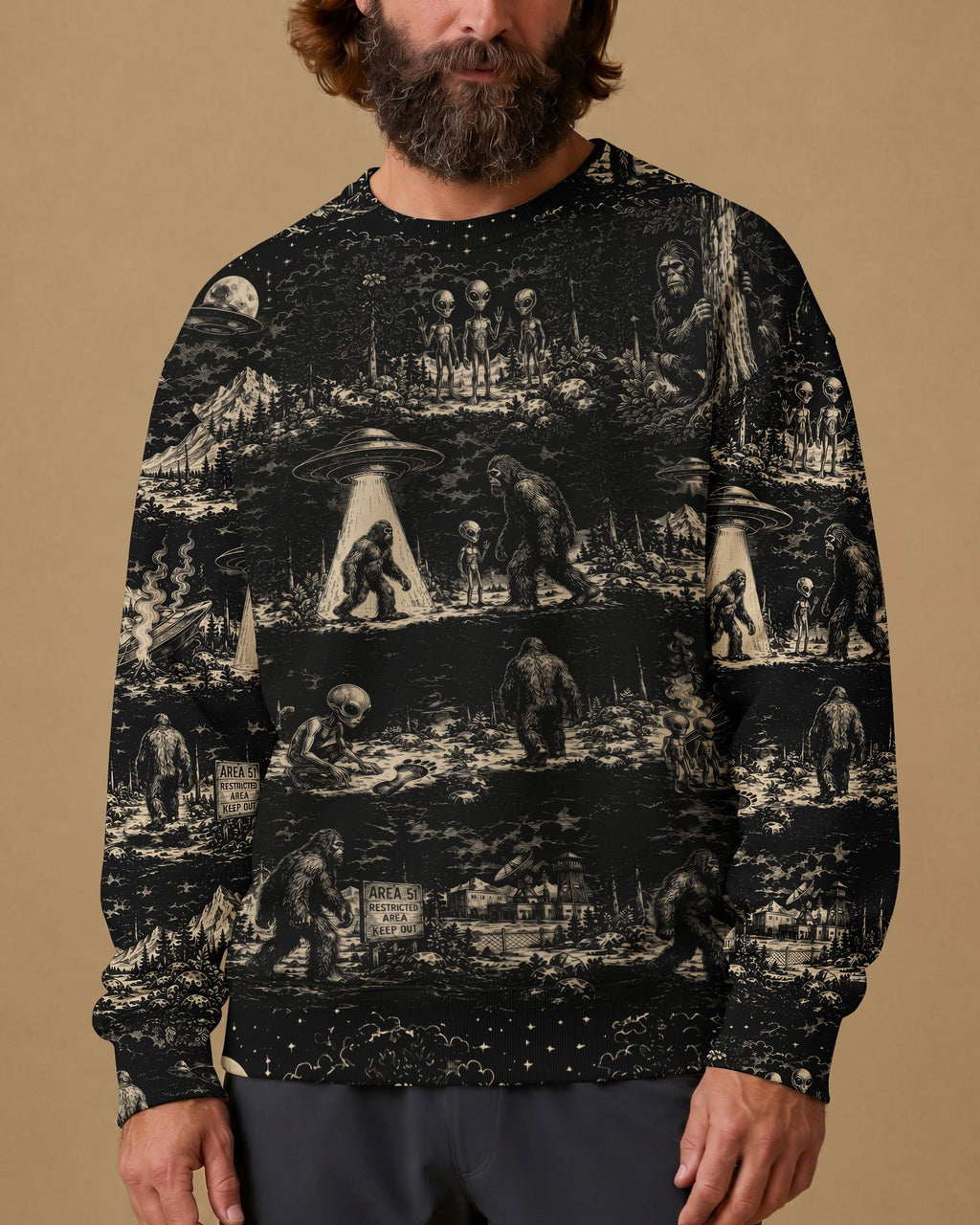 BIGFOOT ALIEN ALL OVER PRINT  - TLTW1306264
