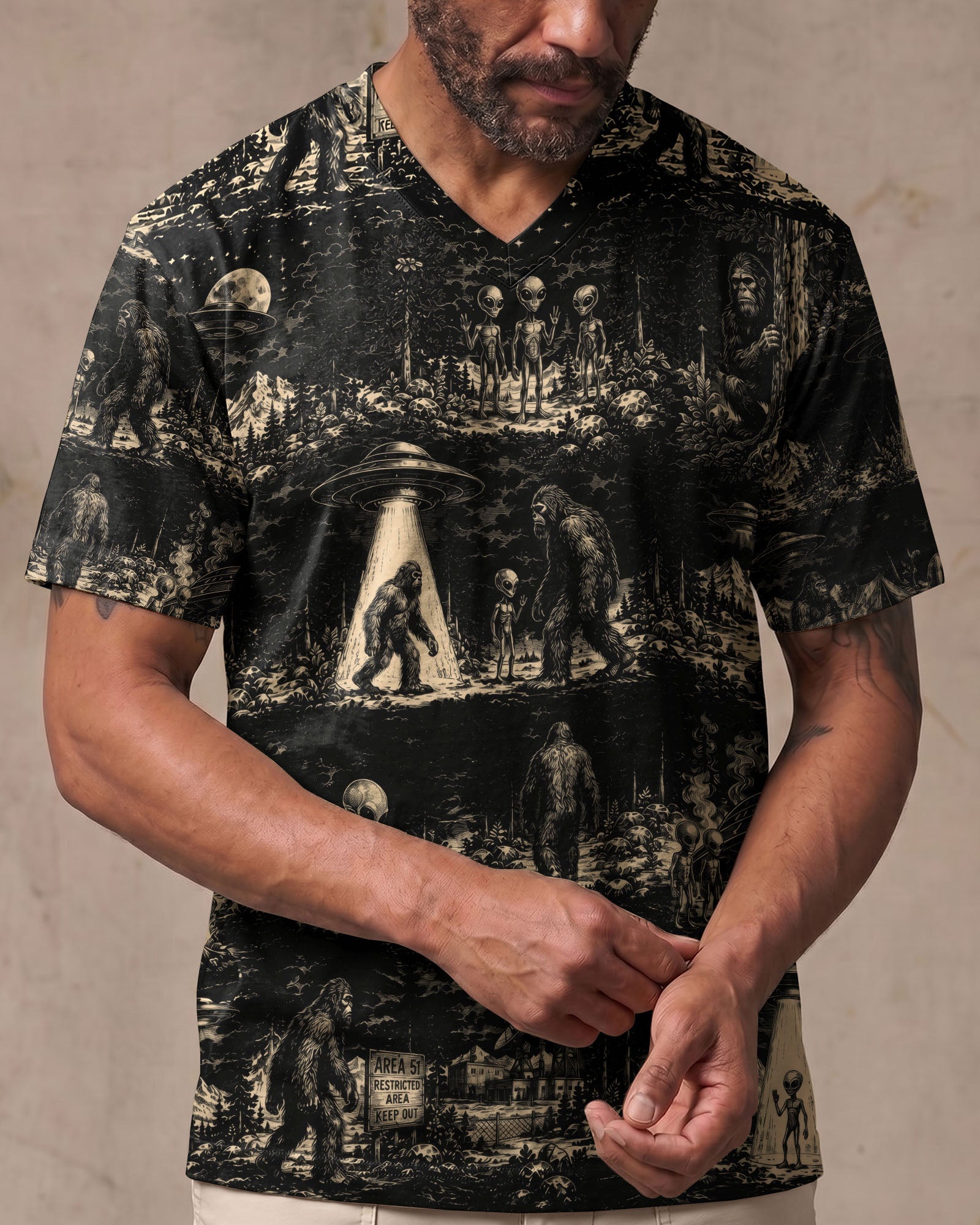 BIGFOOT ALIEN ALL OVER PRINT  - TLTW1306264