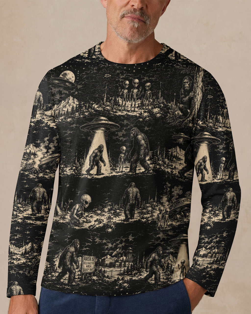 BIGFOOT ALIEN ALL OVER PRINT  - TLTW1306264