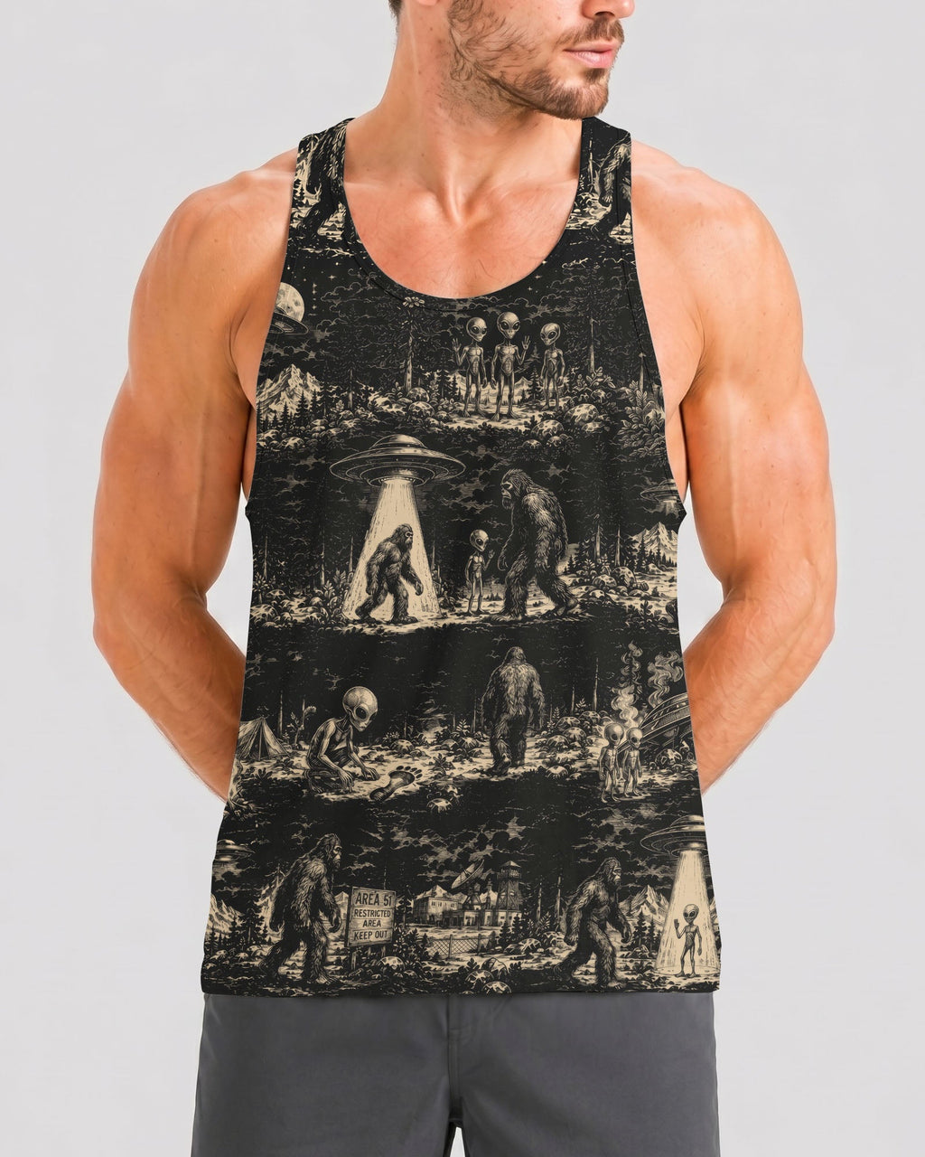 BIGFOOT ALIEN ALL OVER PRINT  - TLTW1306264