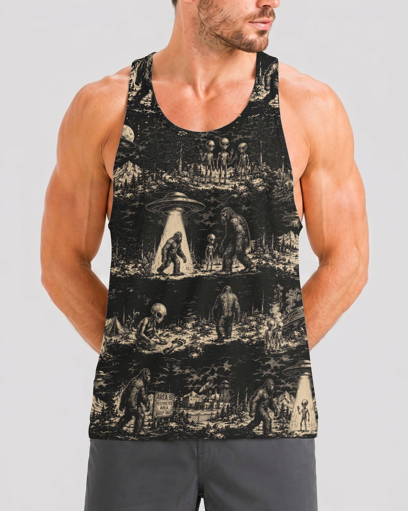 BIGFOOT ALIEN ALL OVER PRINT  - TLTW1306264
