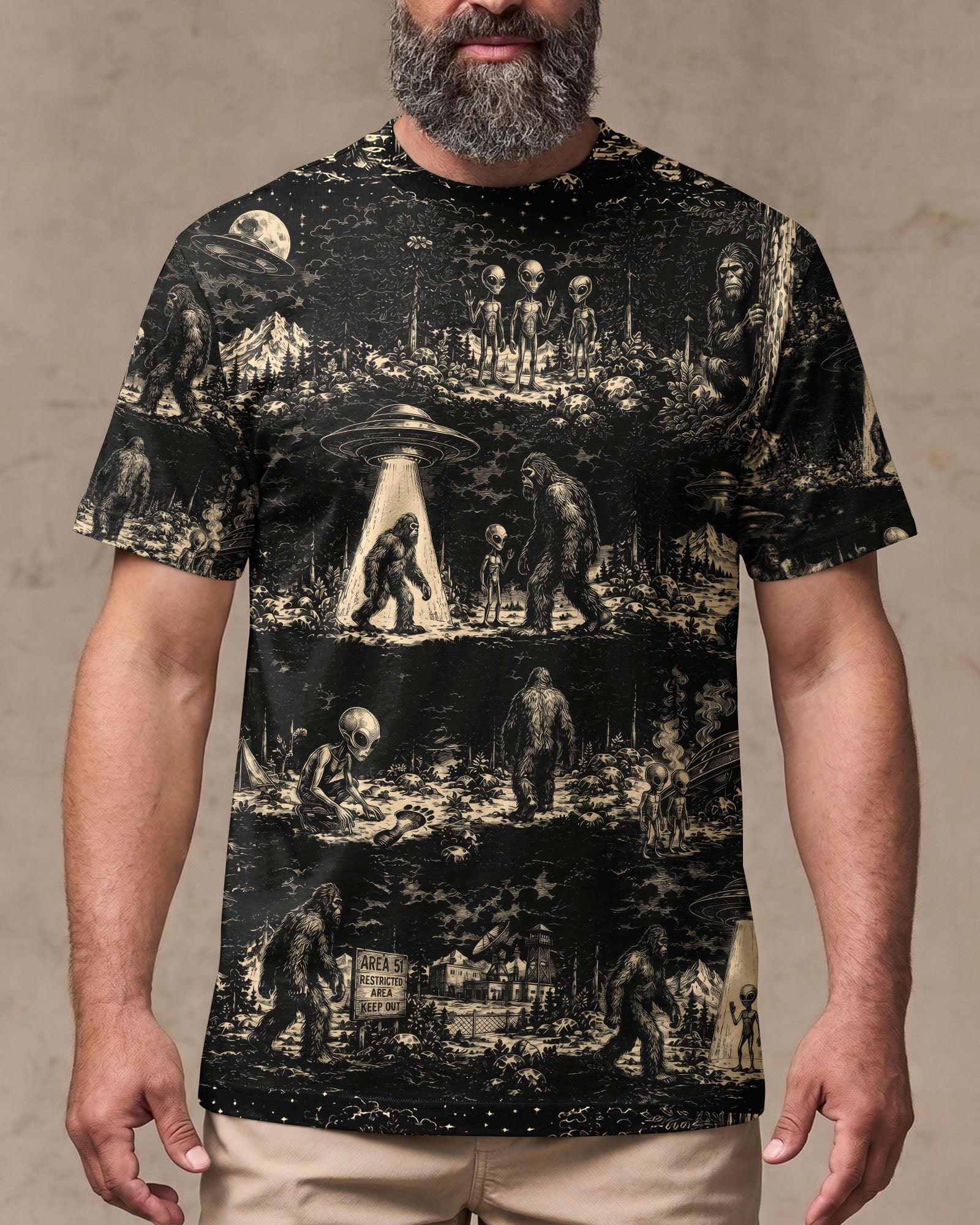 BIGFOOT ALIEN ALL OVER PRINT  - TLTW1306264
