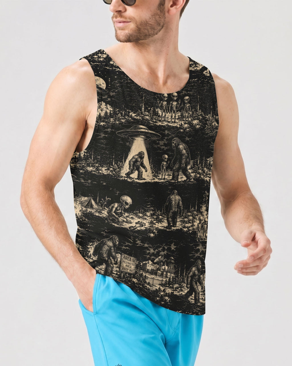BIGFOOT ALIEN ALL OVER PRINT  - TLTW1306264