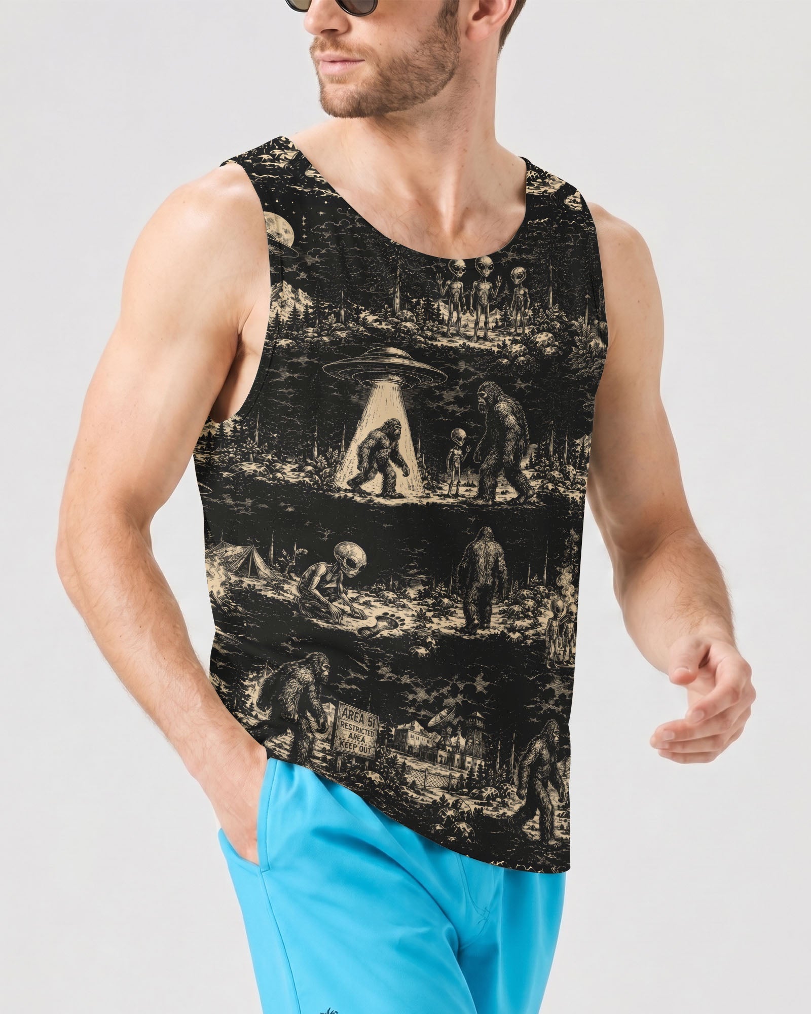 BIGFOOT ALIEN ALL OVER PRINT  - TLTW1306264