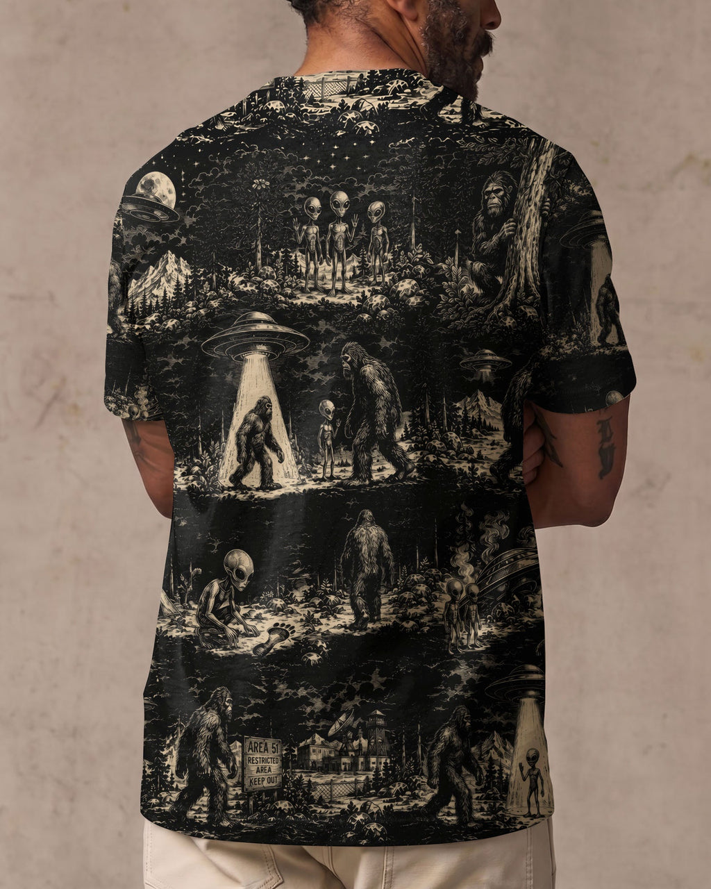 BIGFOOT ALIEN ALL OVER PRINT  - TLTW1306264
