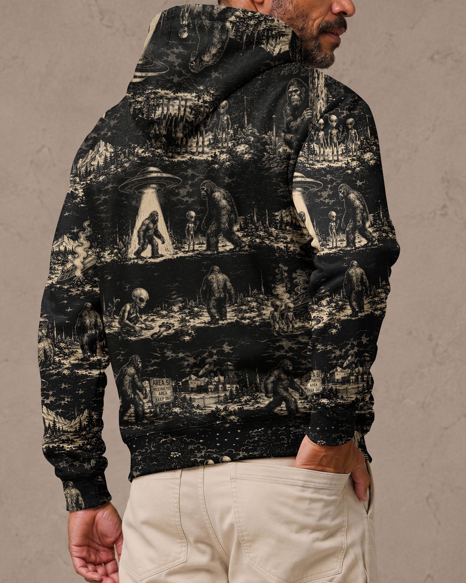 BIGFOOT ALIEN ALL OVER PRINT  - TLTW1306264