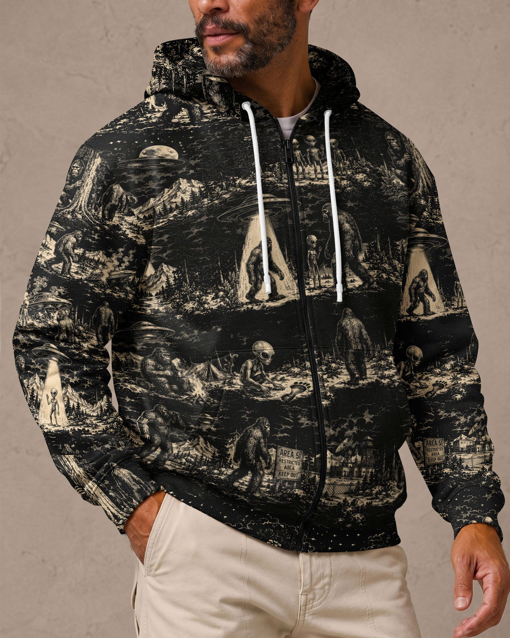 BIGFOOT ALIEN ALL OVER PRINT  - TLTW1306264