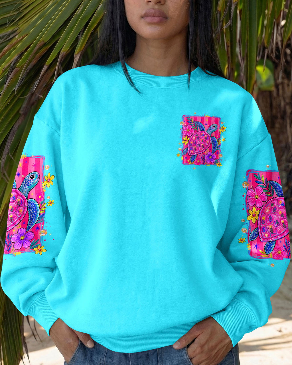 SALTWATER HEALS EVERYTHING TURTLE ALL OVER PRINT  - TLTW1307262